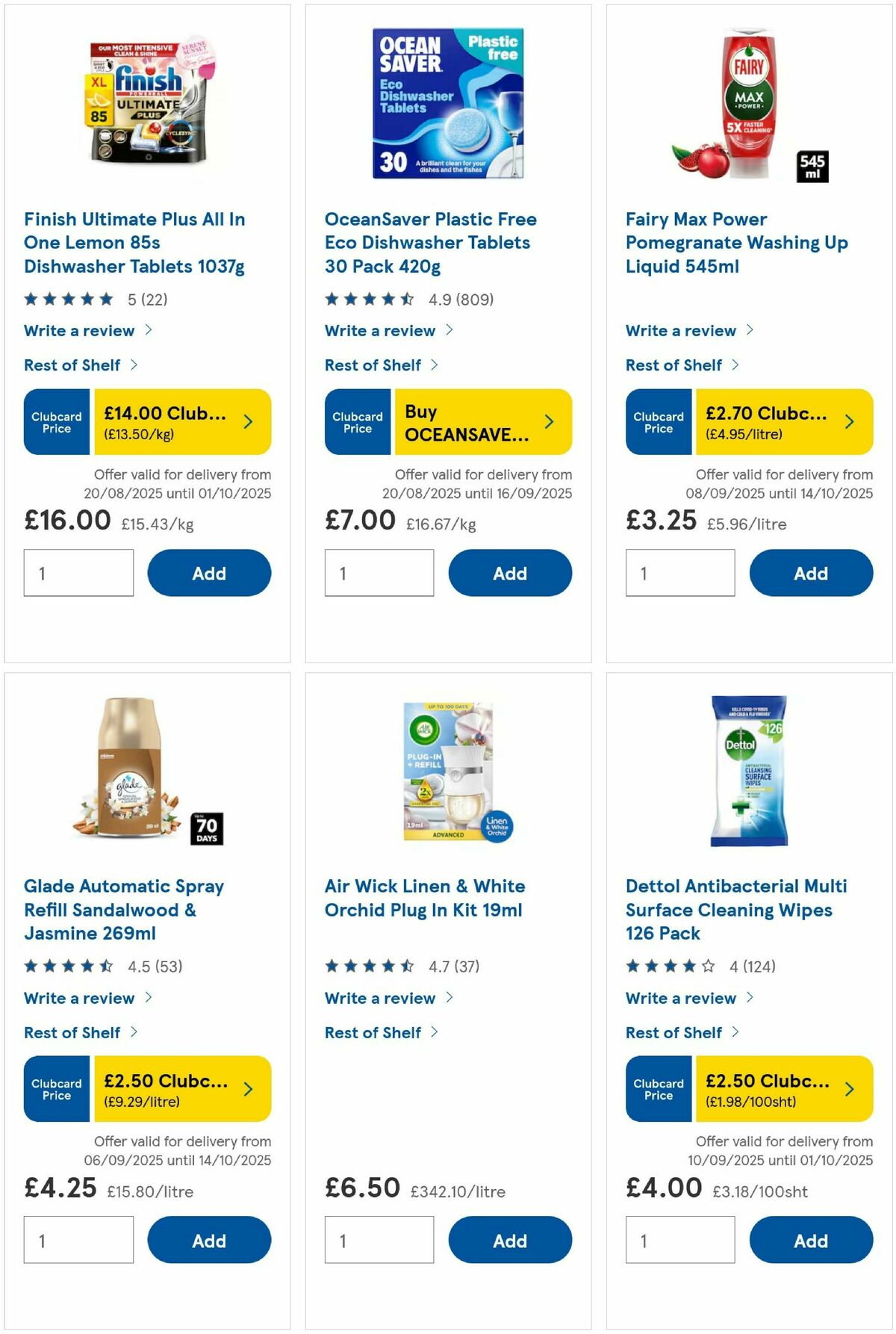 TESCO Offers from 10 September