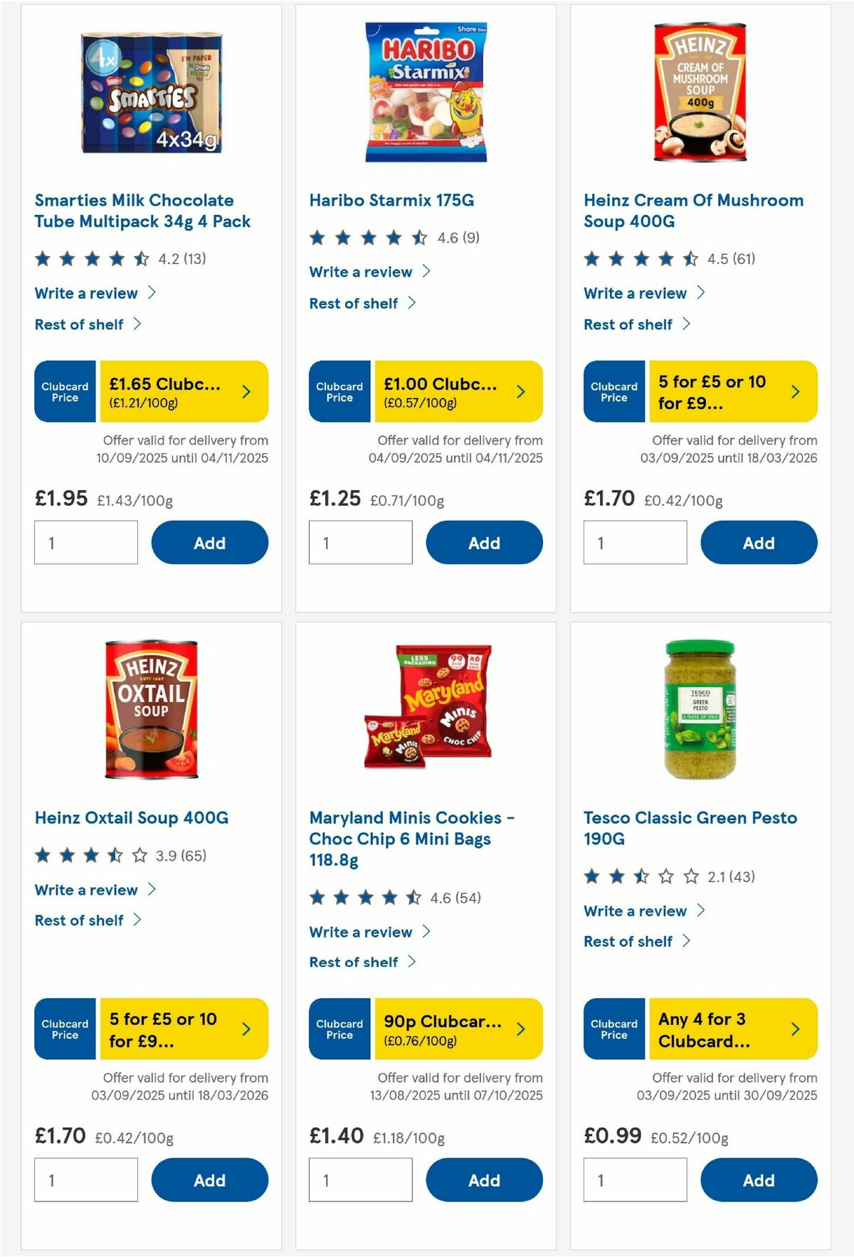 TESCO Offers from 18 September