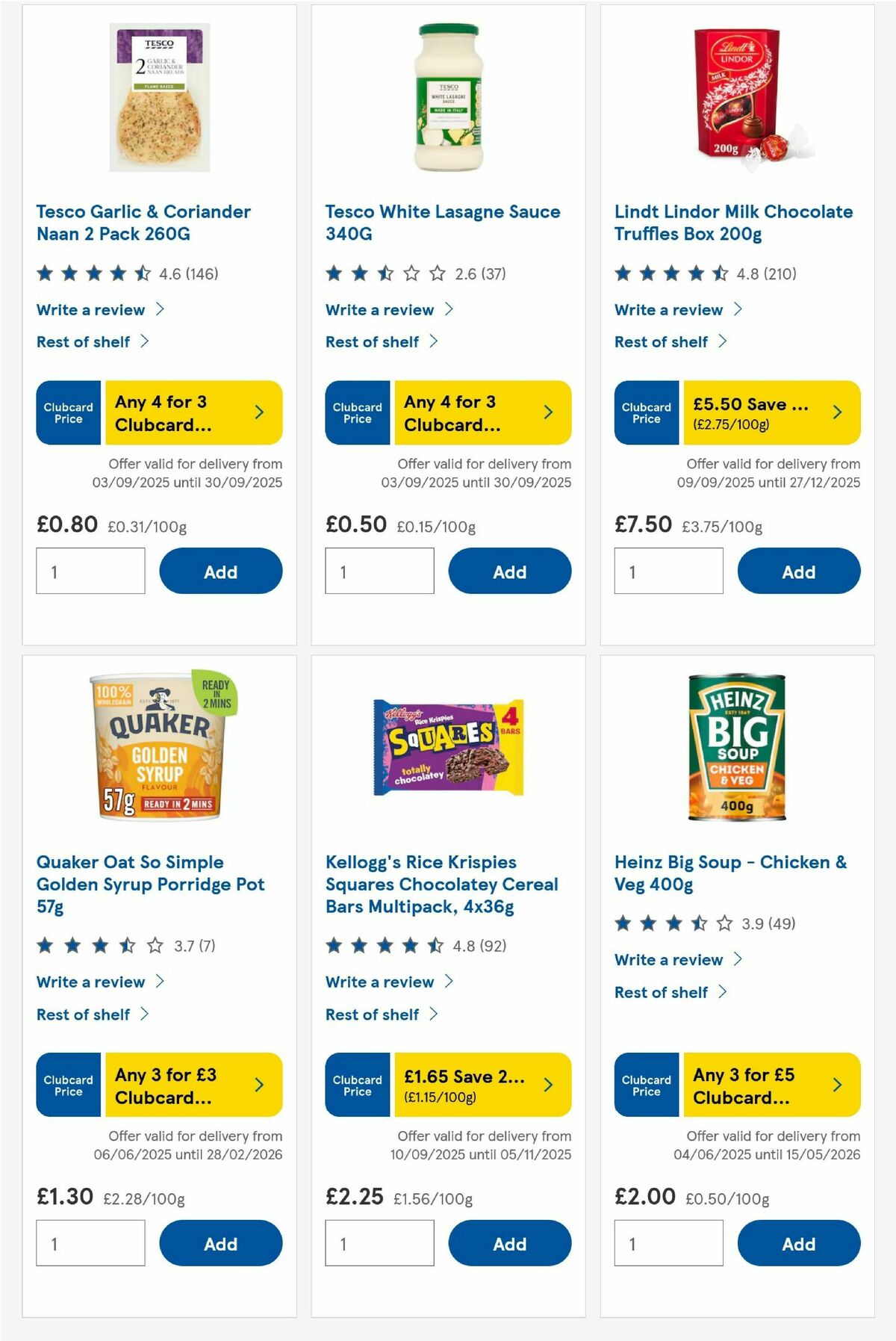TESCO Offers from 18 September