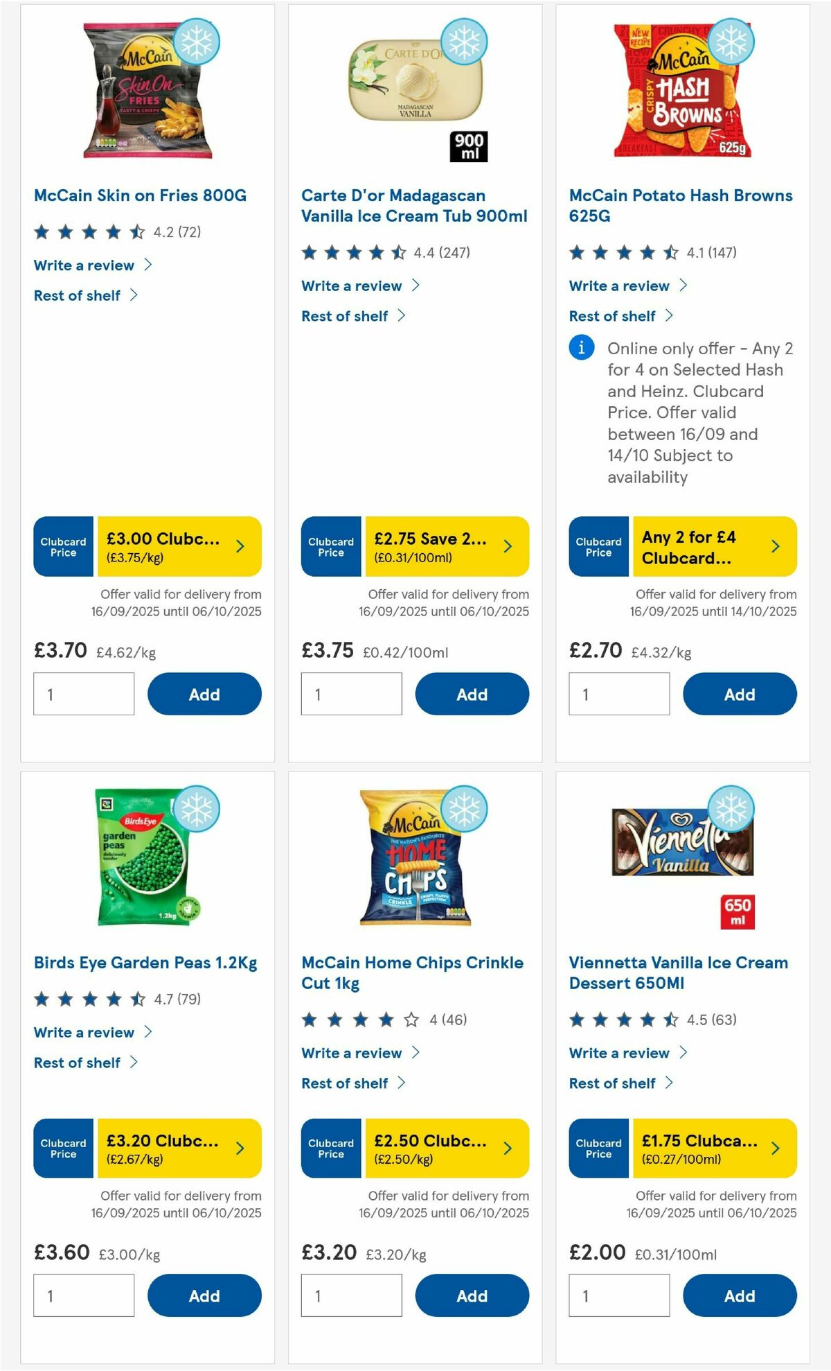 TESCO Offers from 18 September