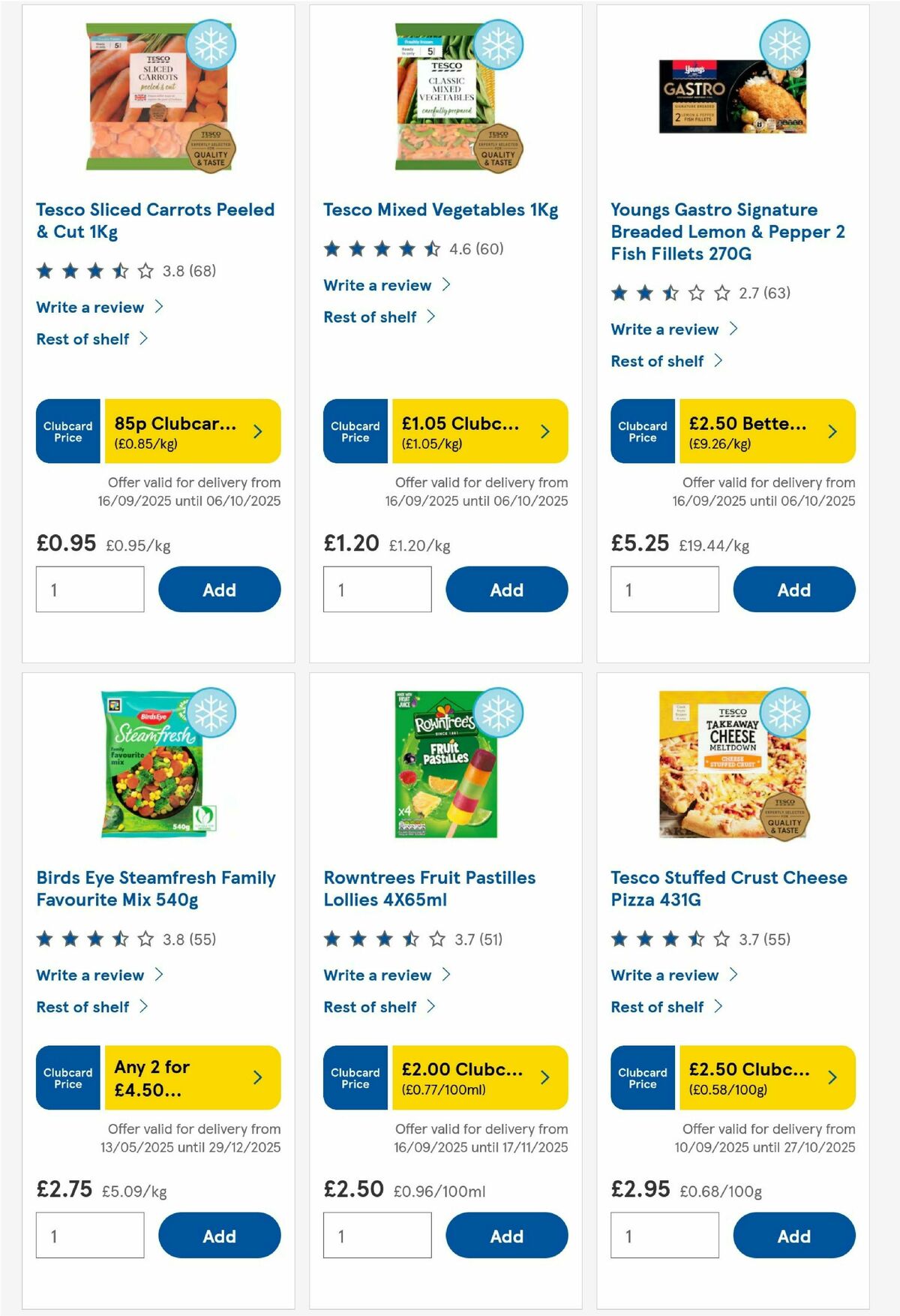 TESCO Offers from 18 September