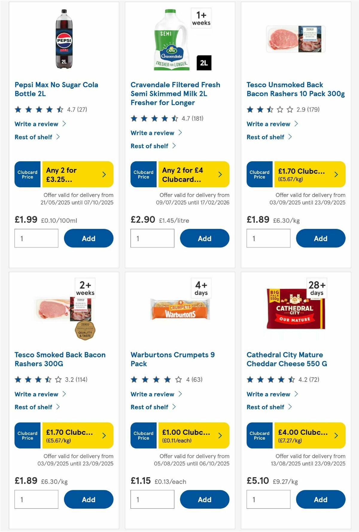 TESCO Offers from 18 September