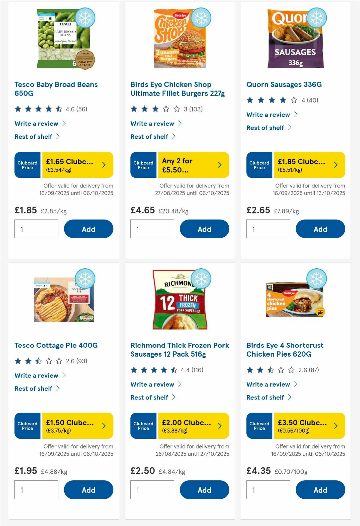 TESCO Offers from 18 September