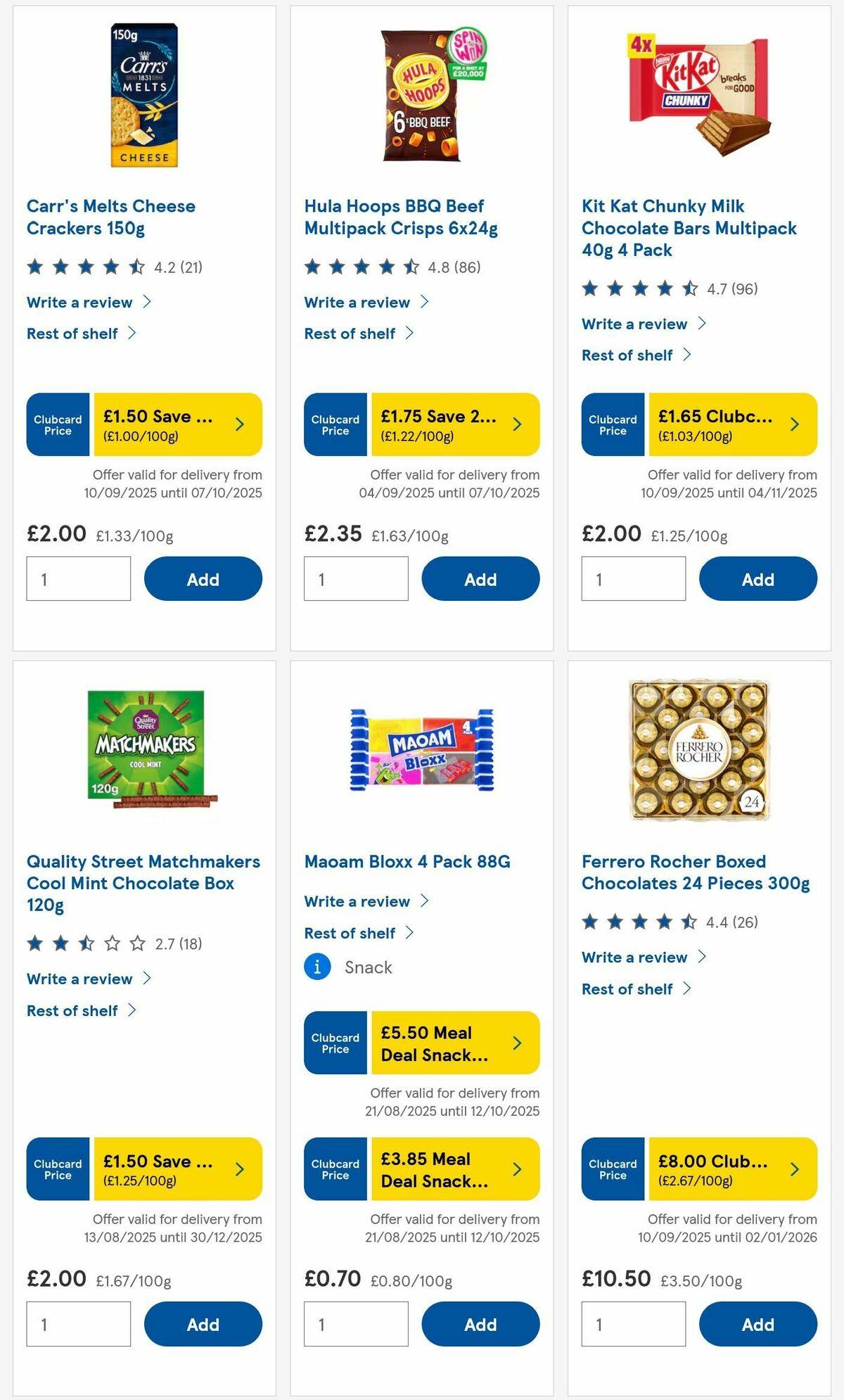 TESCO Offers from 18 September