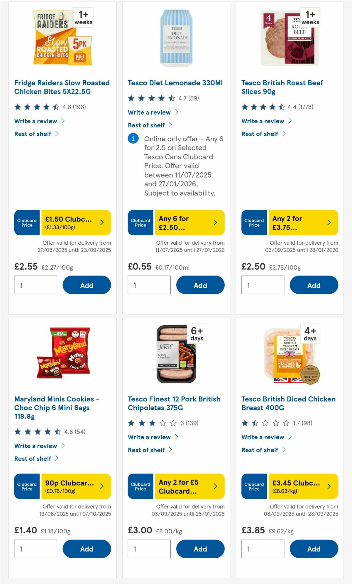 TESCO Offers from 18 September