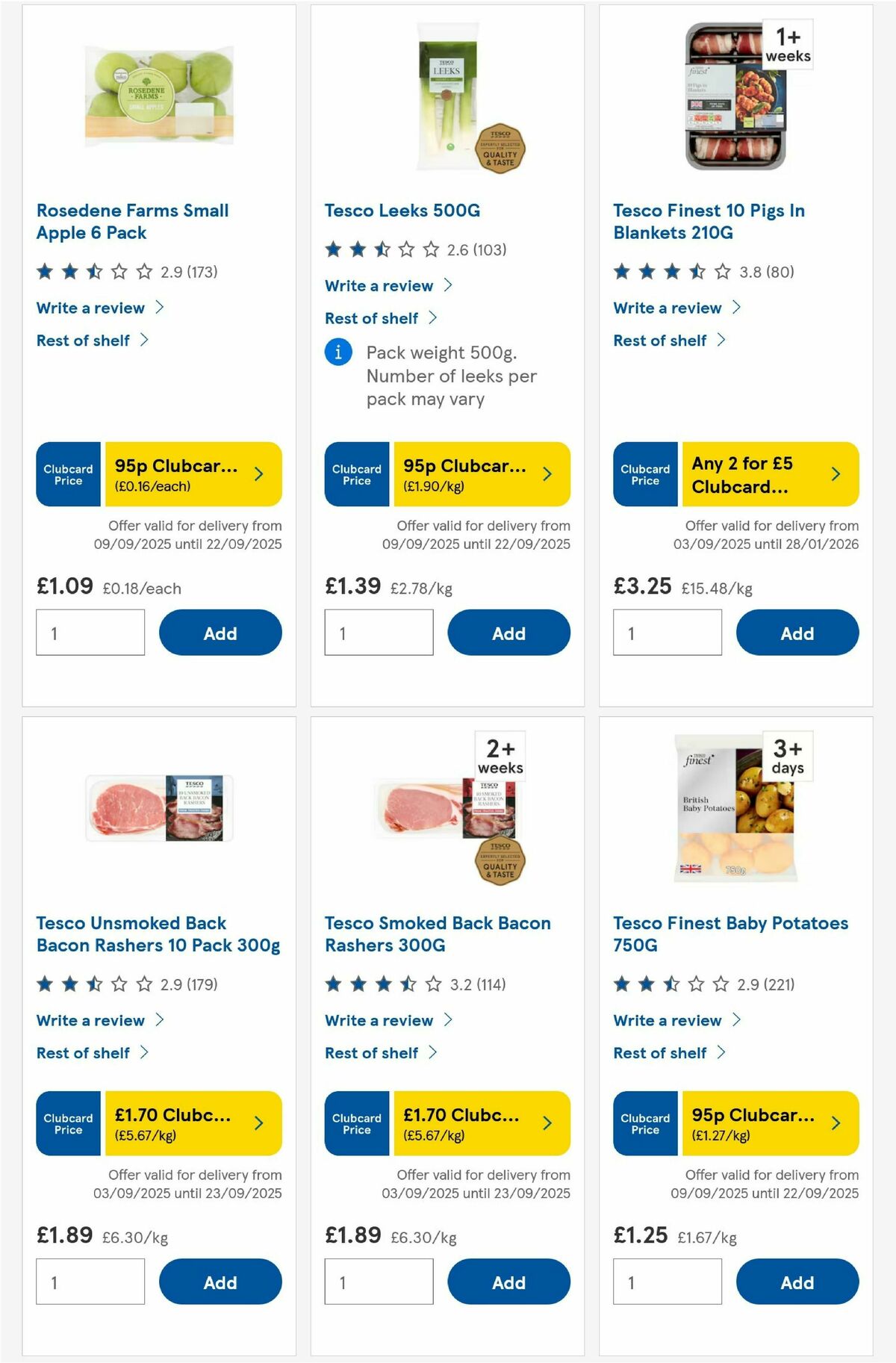 TESCO Offers from 18 September