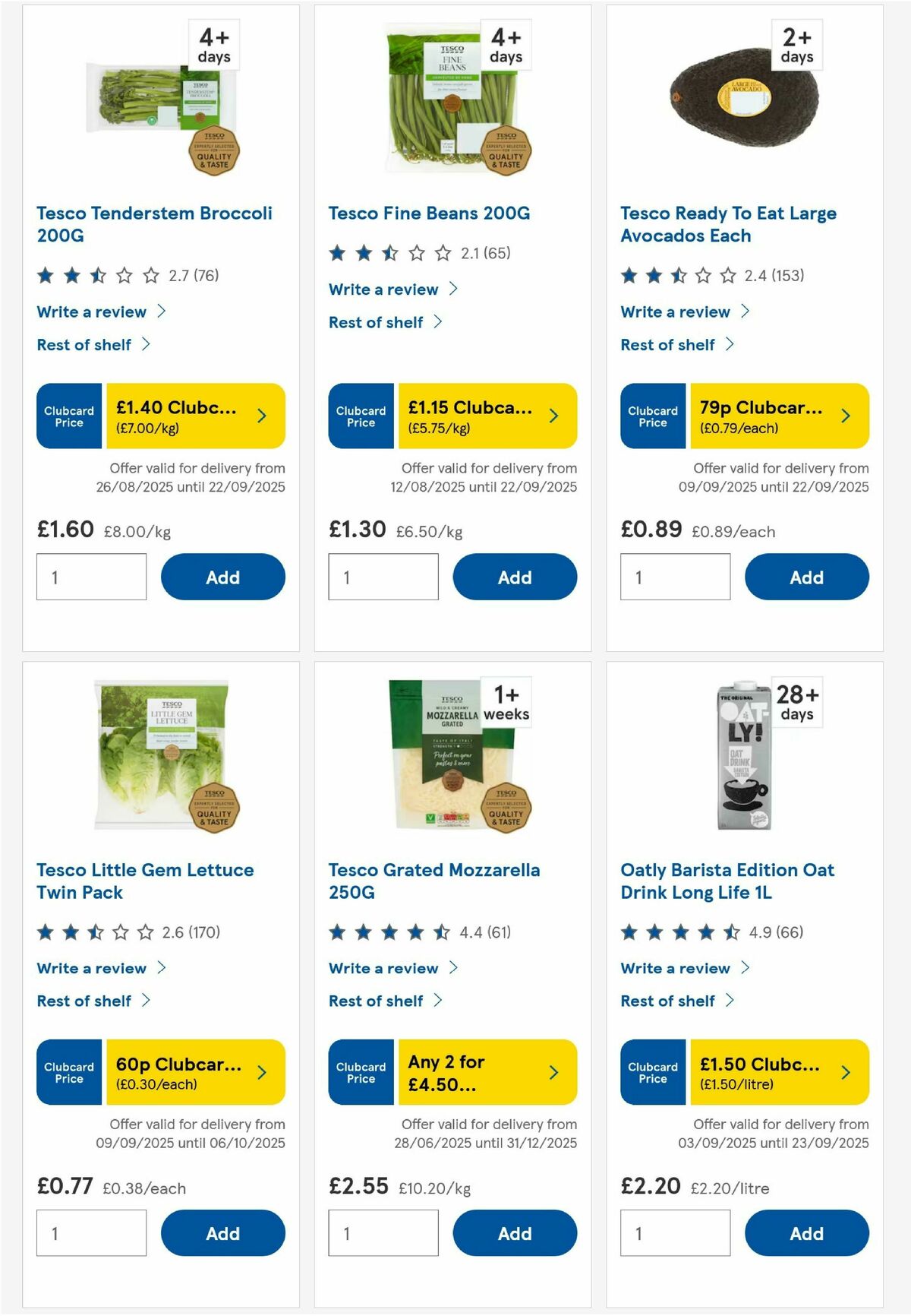 TESCO Offers from 18 September