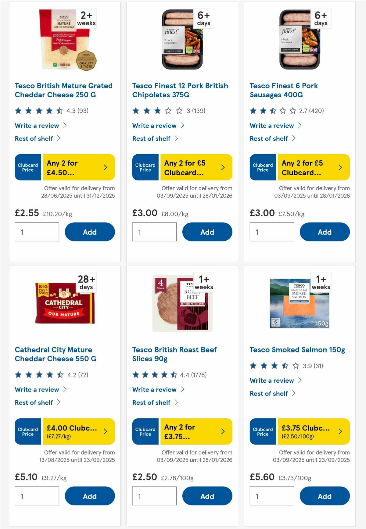 TESCO Offers from 18 September