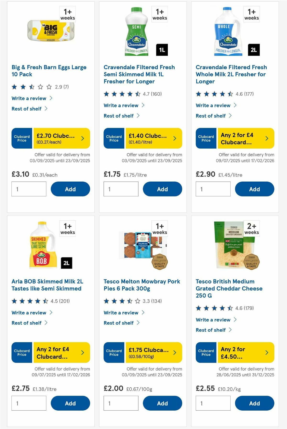 TESCO Offers from 18 September