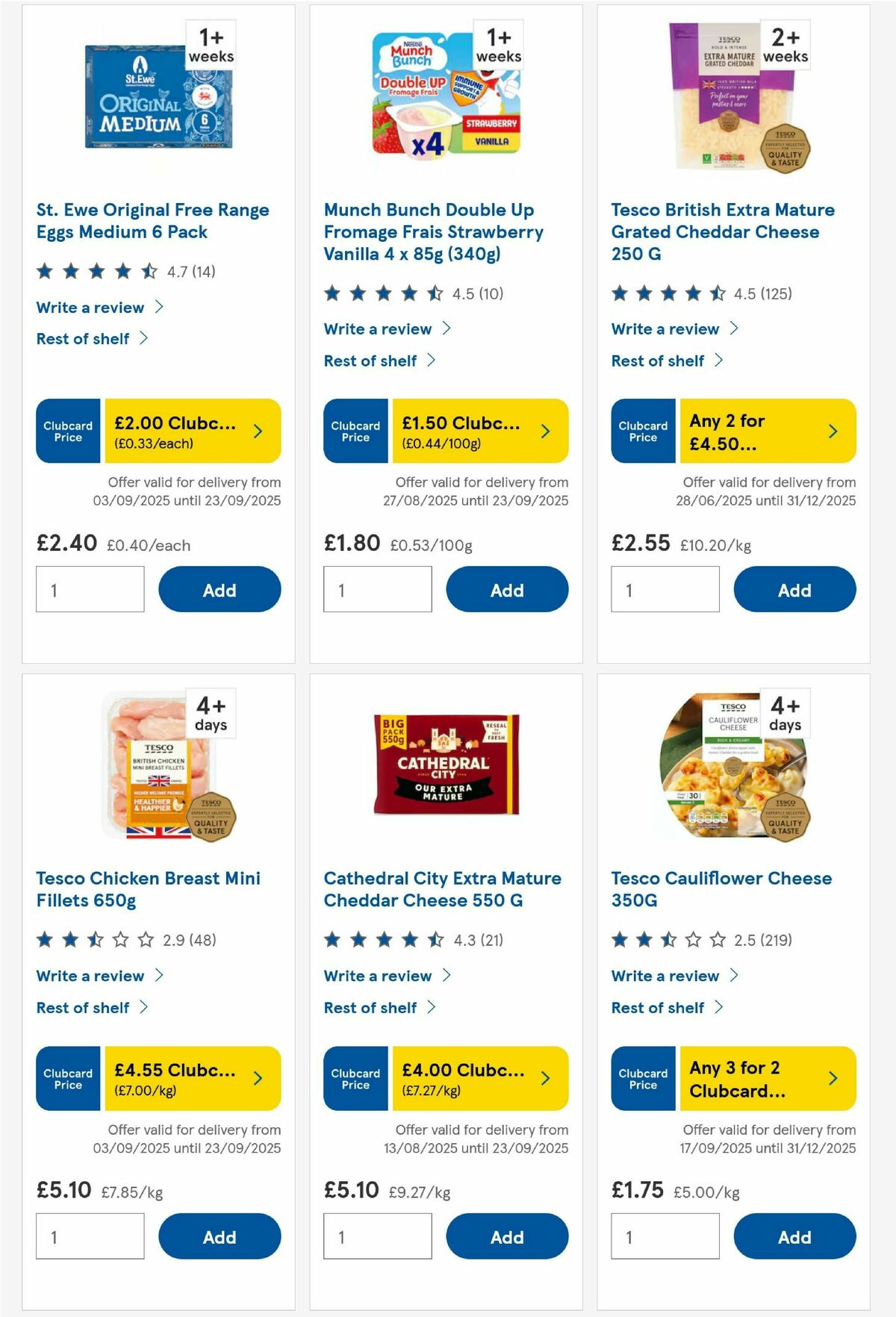 TESCO Offers from 18 September