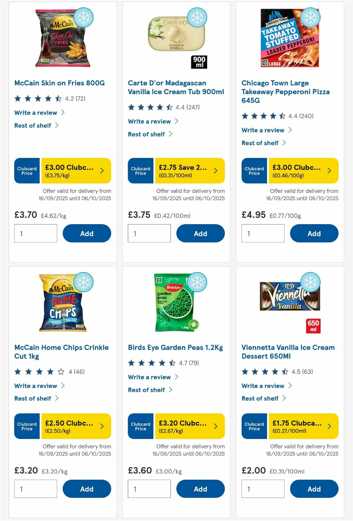 TESCO Offers from 25 September