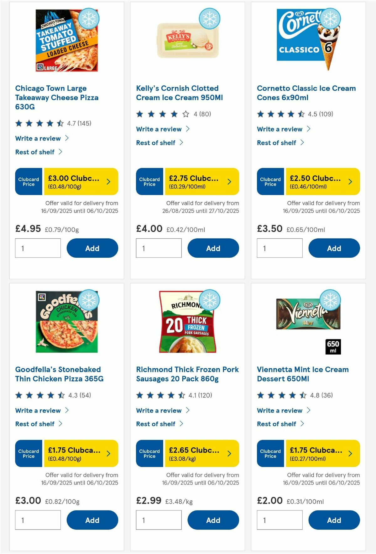 TESCO Offers from 25 September
