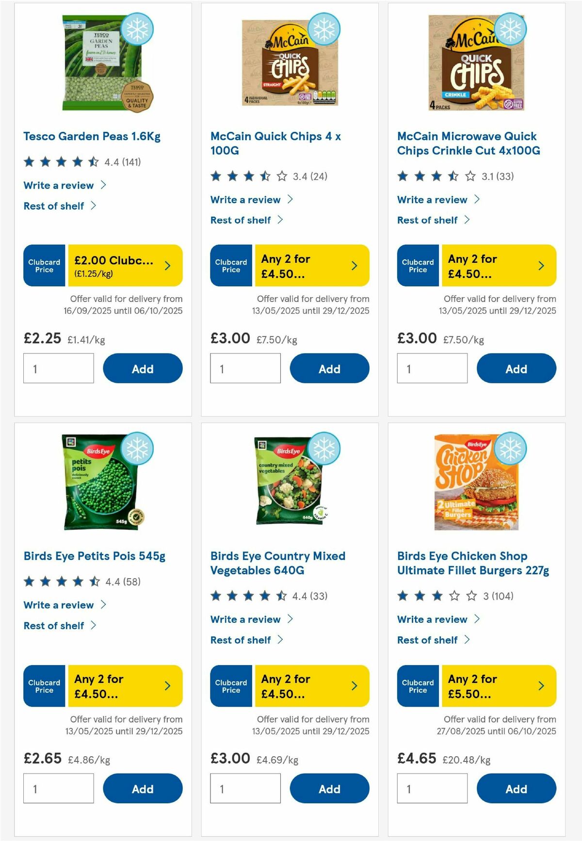 TESCO Offers from 25 September