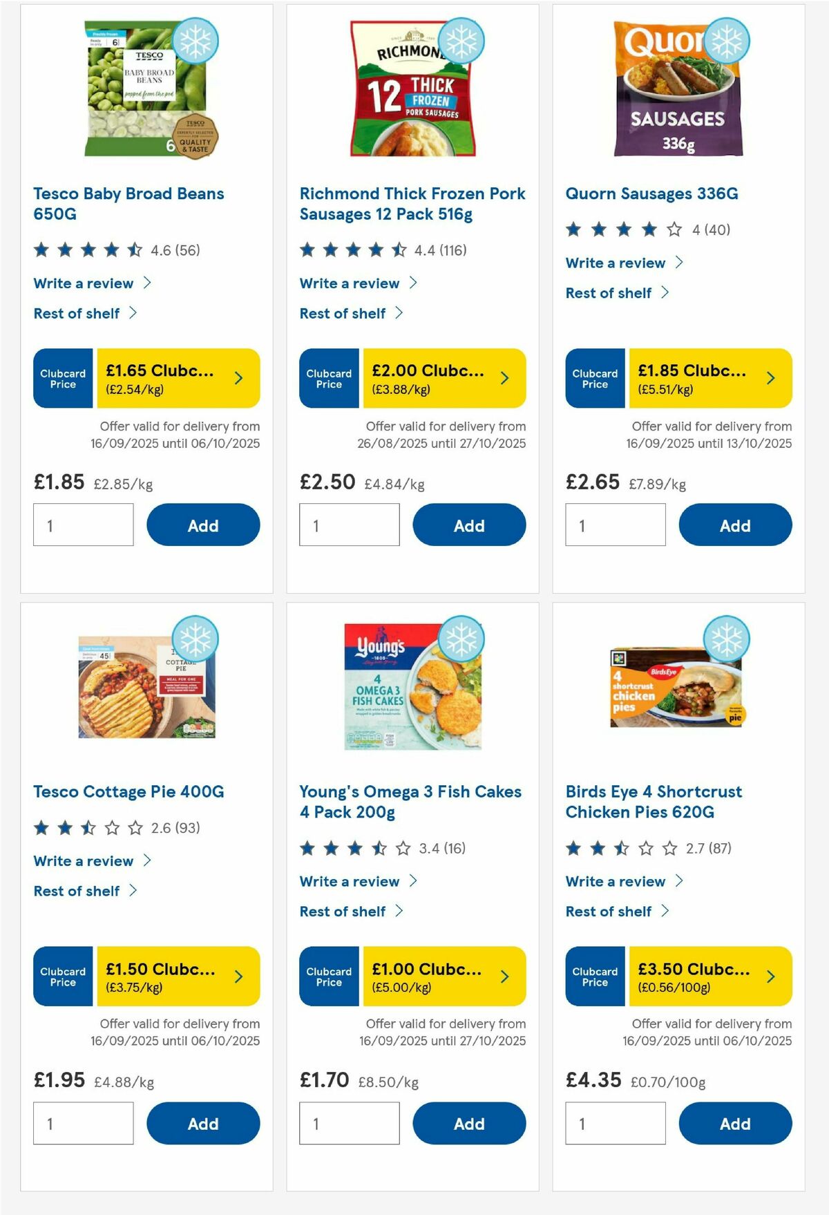 TESCO Offers from 25 September