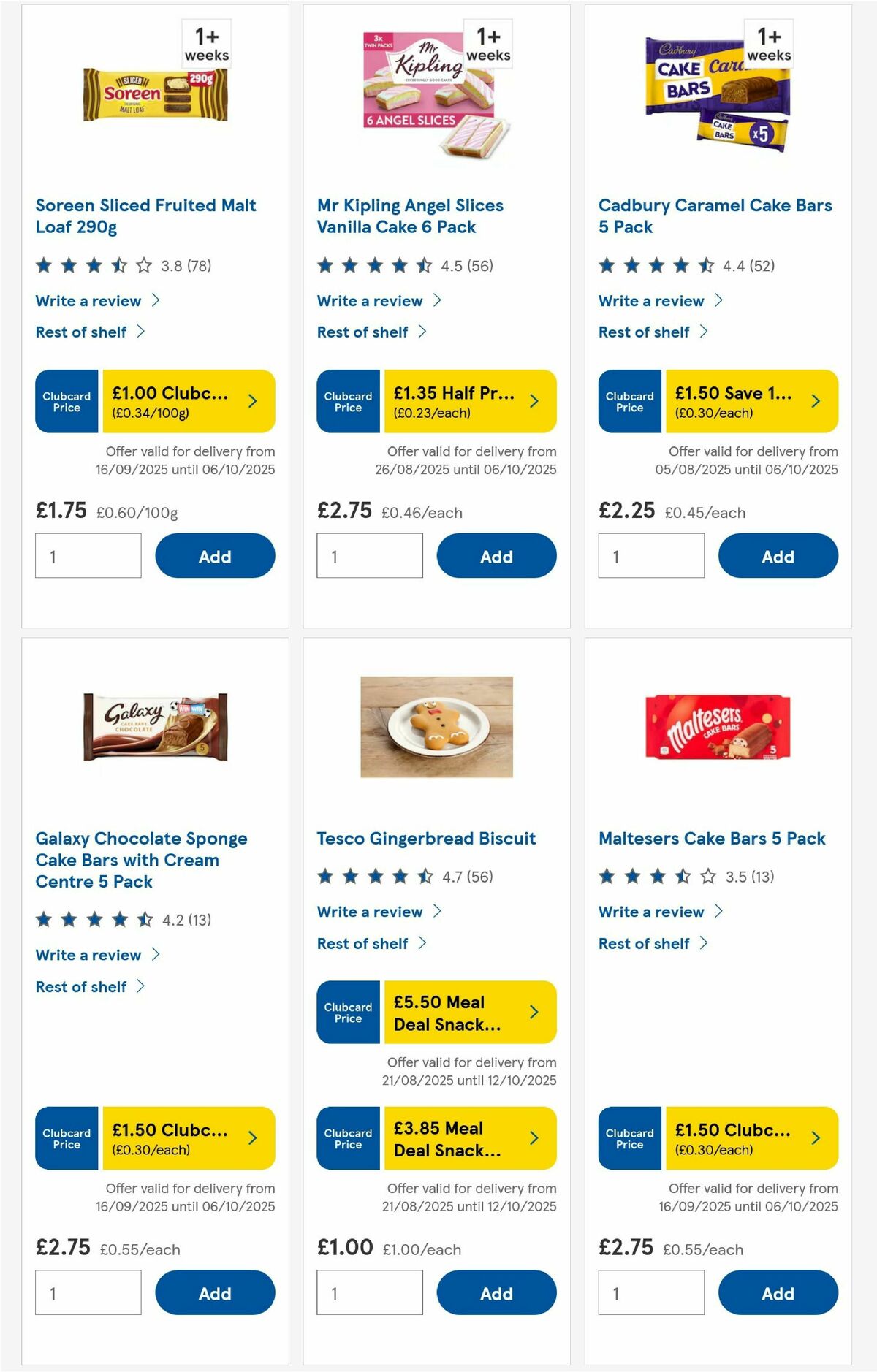 TESCO Offers from 25 September