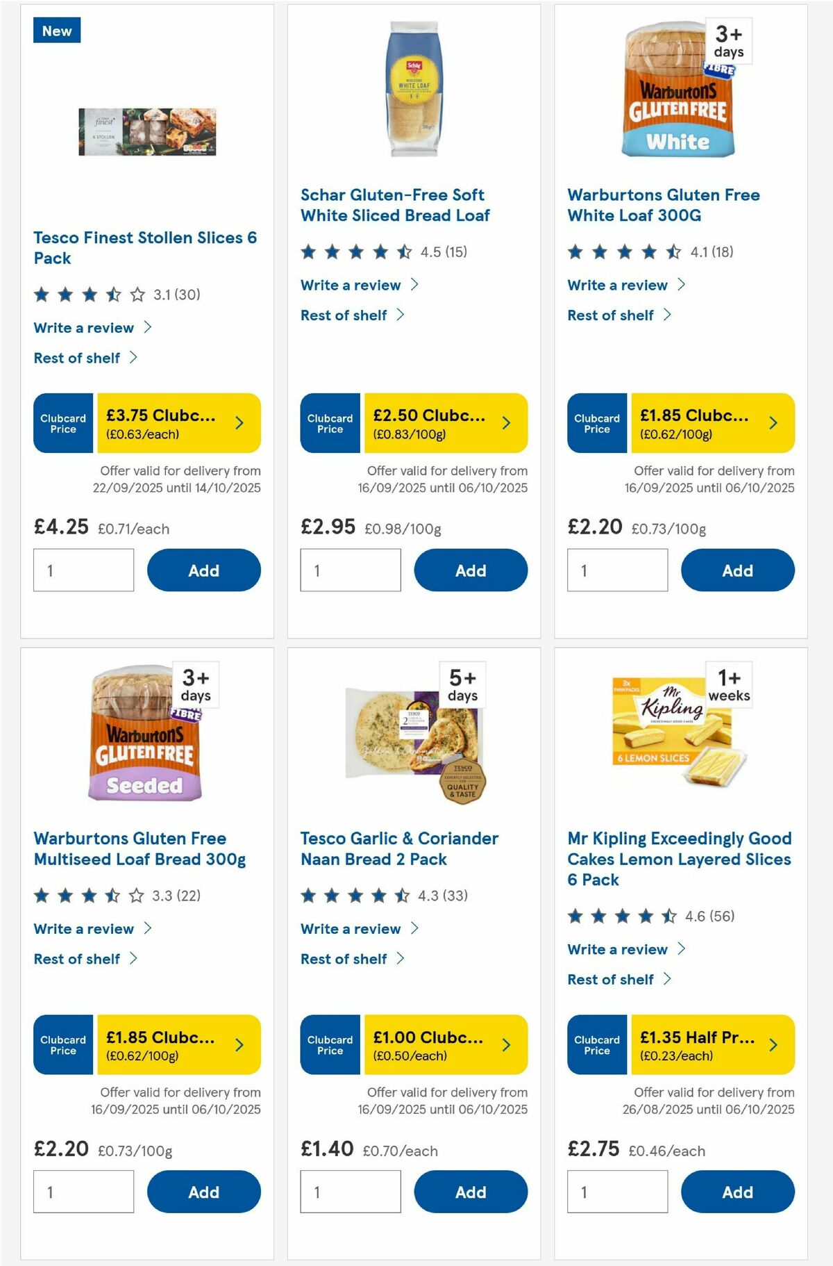 TESCO Offers from 25 September