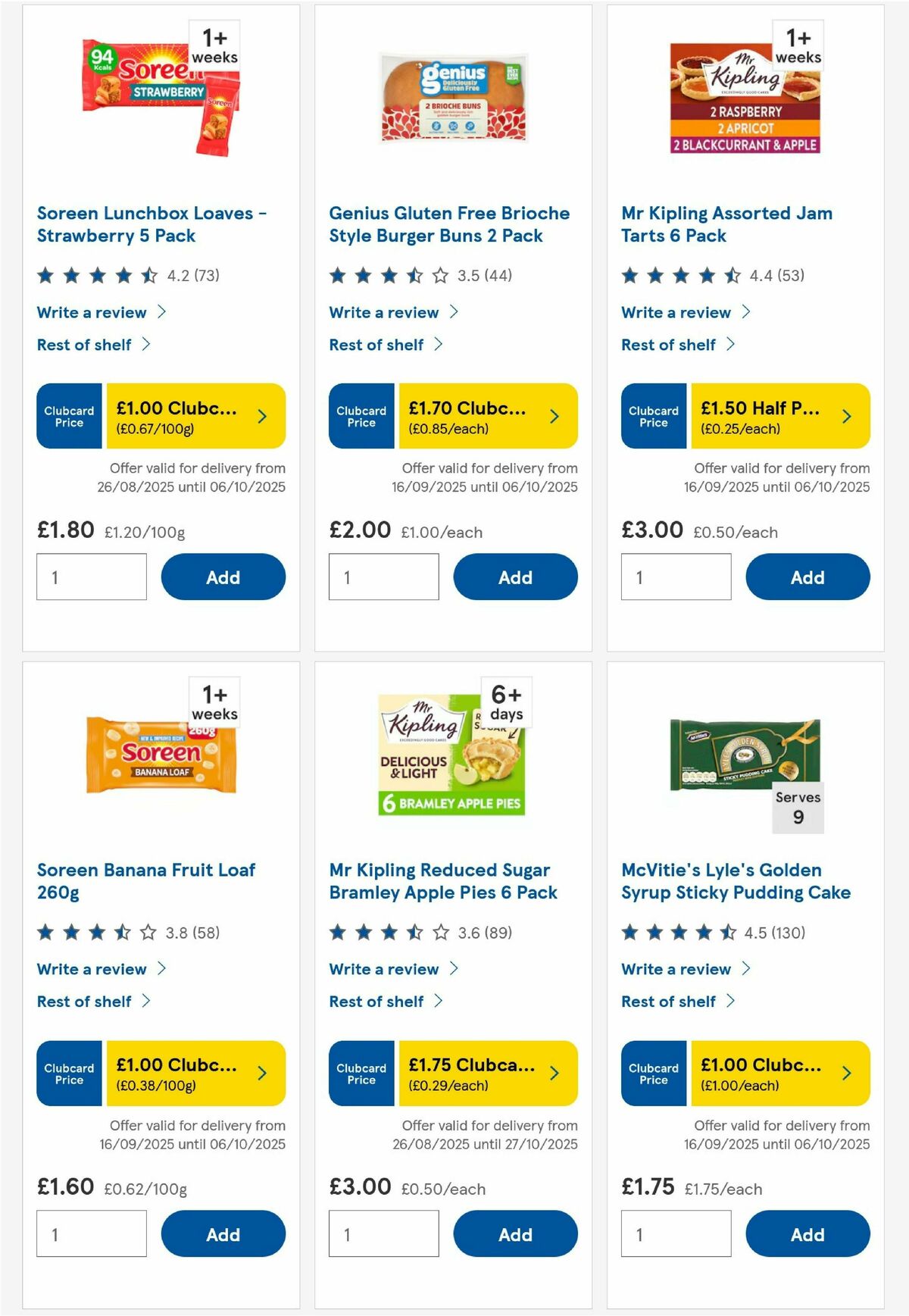 TESCO Offers from 25 September