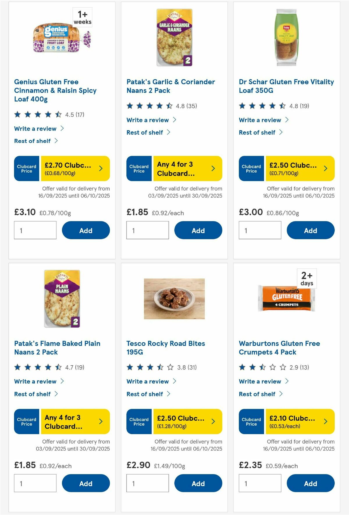 TESCO Offers from 25 September