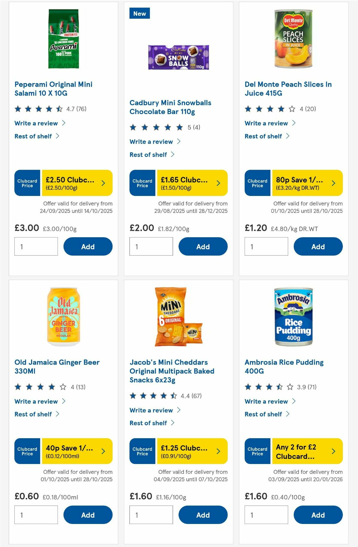 TESCO Offers from 2 October