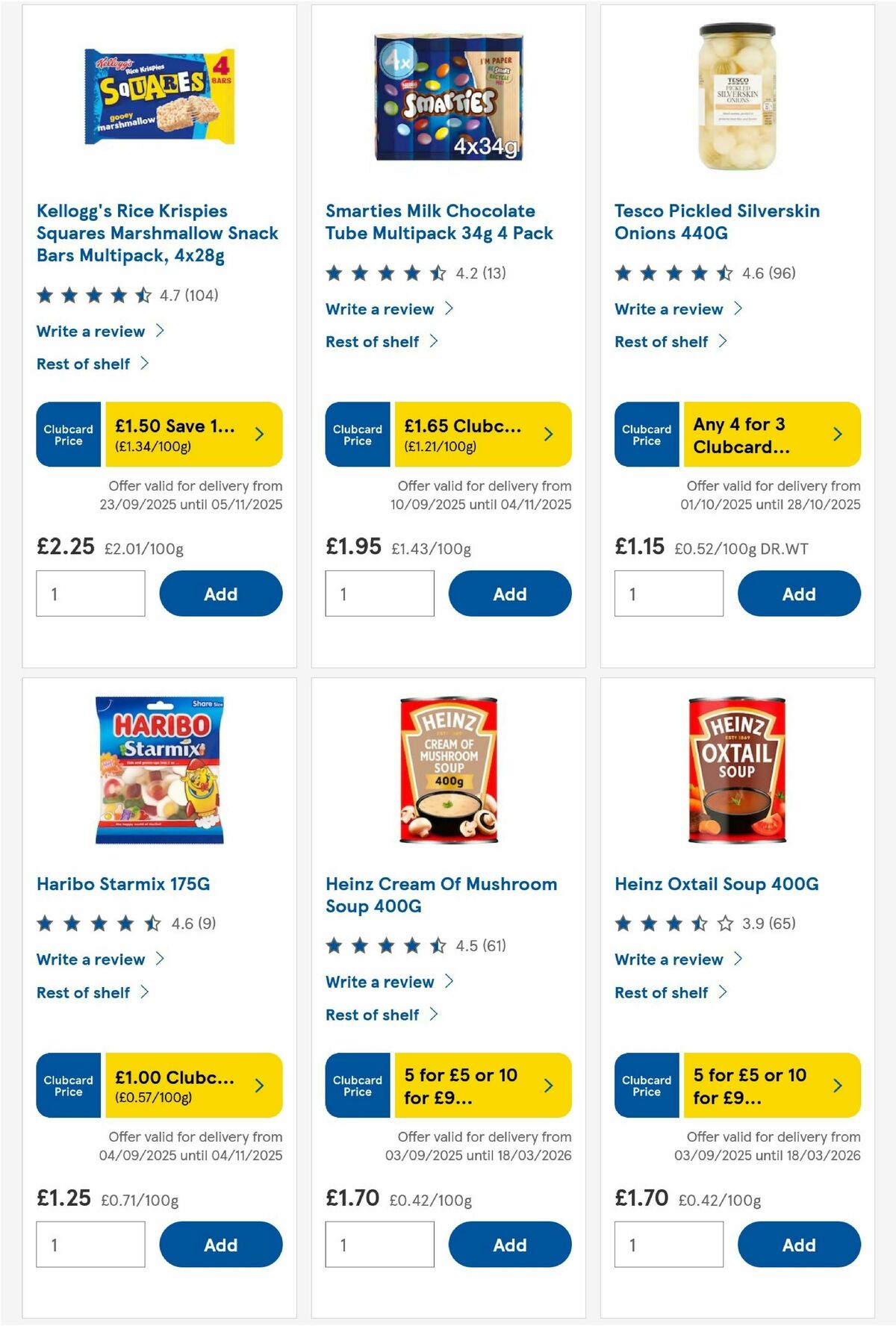 TESCO Offers from 2 October