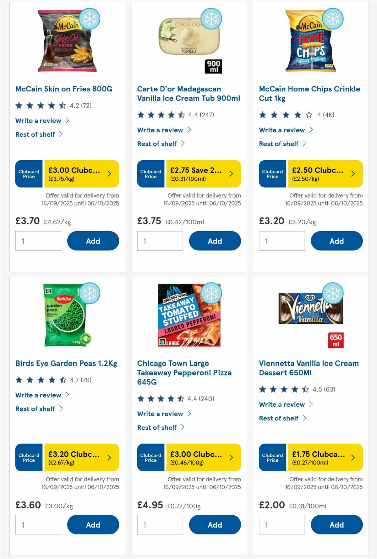 TESCO Offers from 2 October
