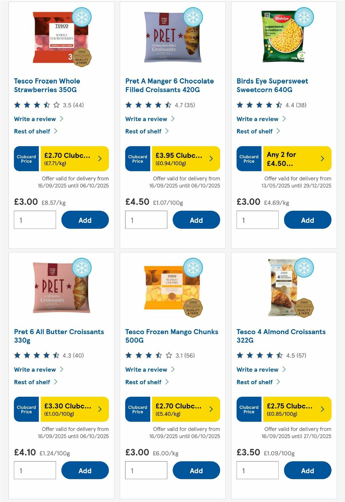 TESCO Offers from 2 October