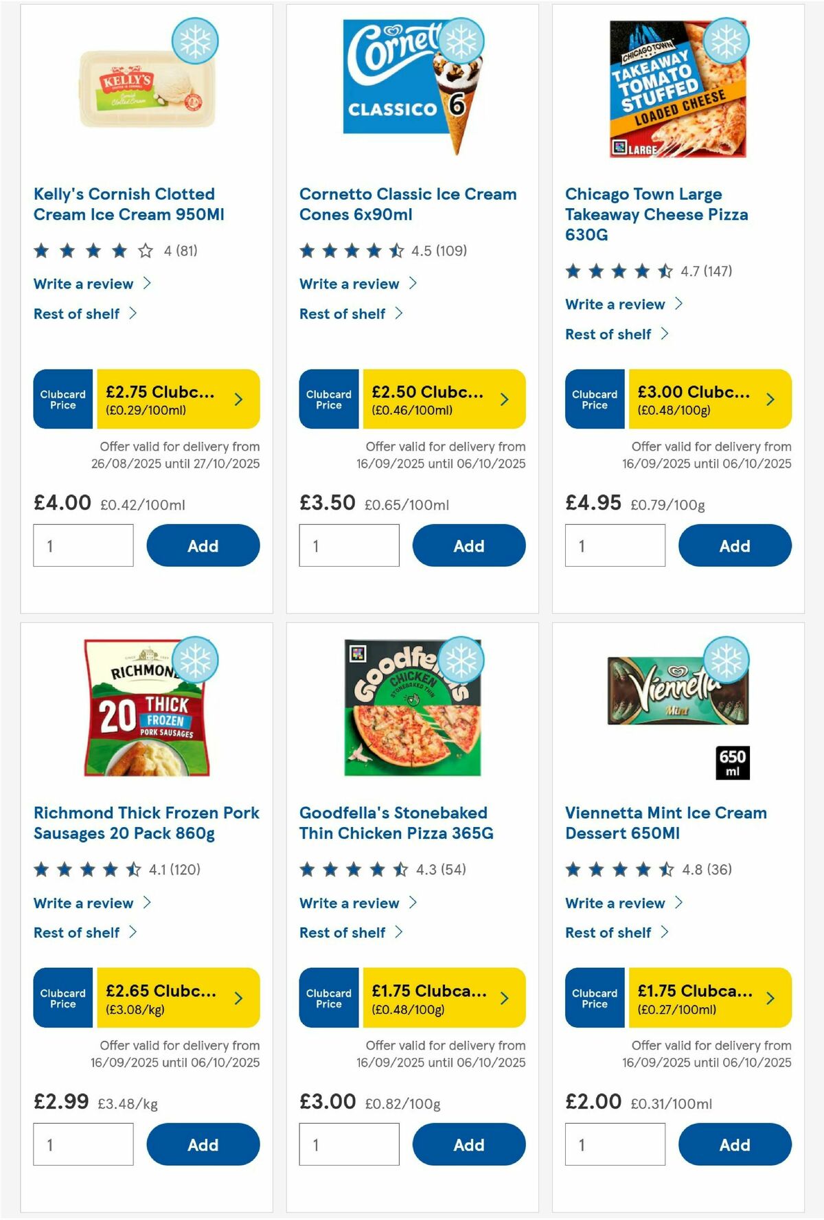 TESCO Offers from 2 October