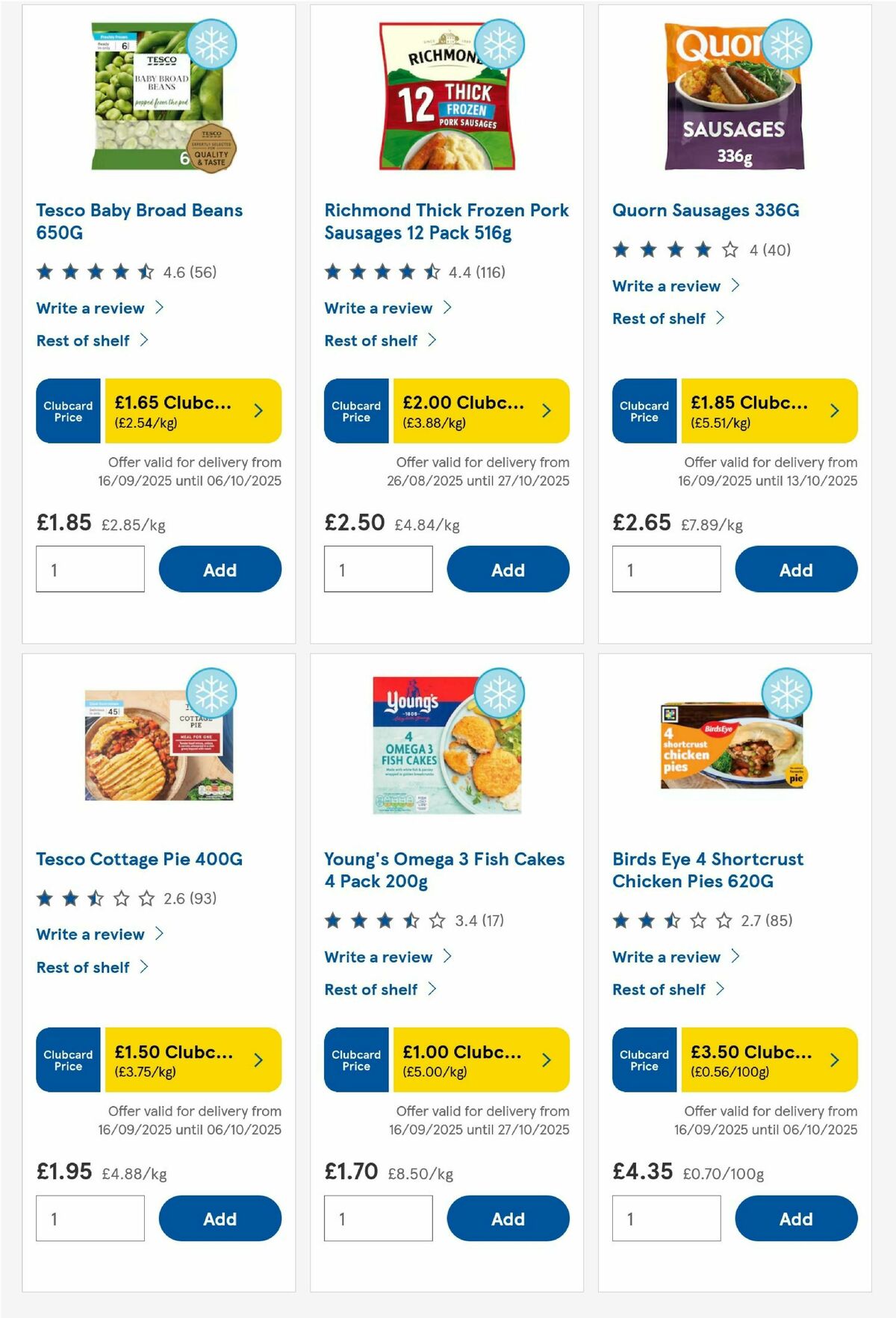 TESCO Offers from 2 October