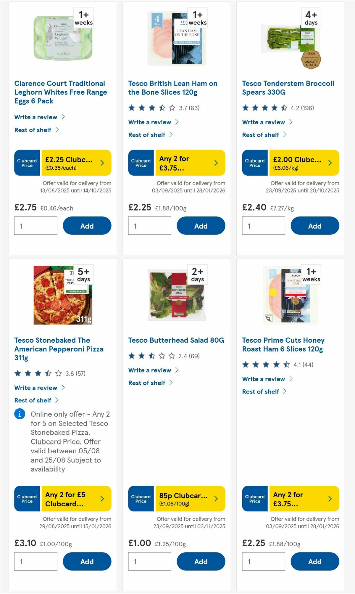 TESCO Offers from 2 October