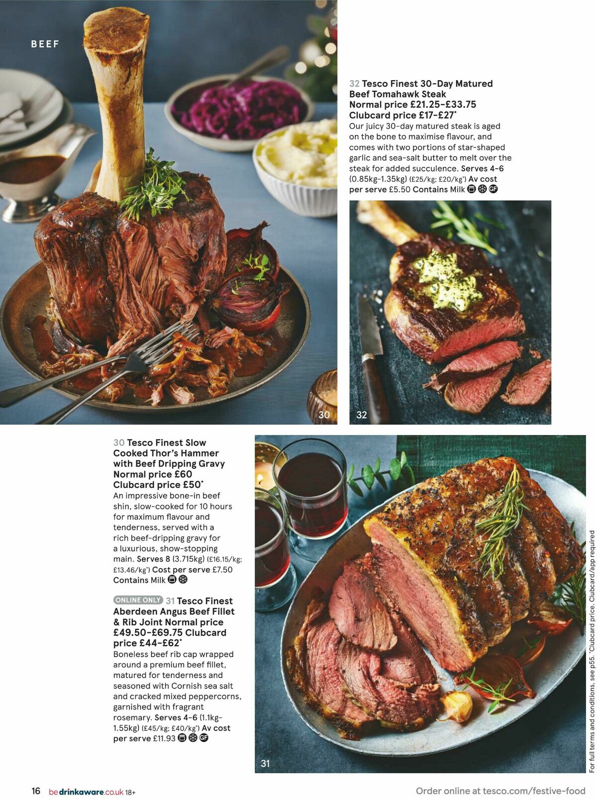 TESCO Festive Food to Order Offers from 5 October