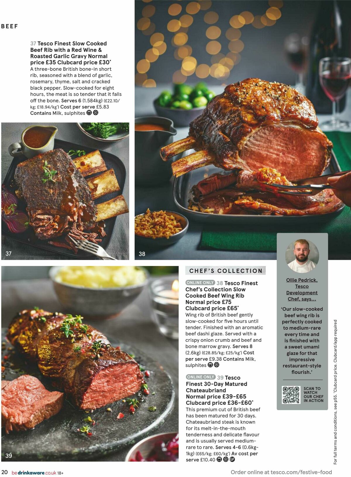 TESCO Festive Food to Order Offers from 5 October