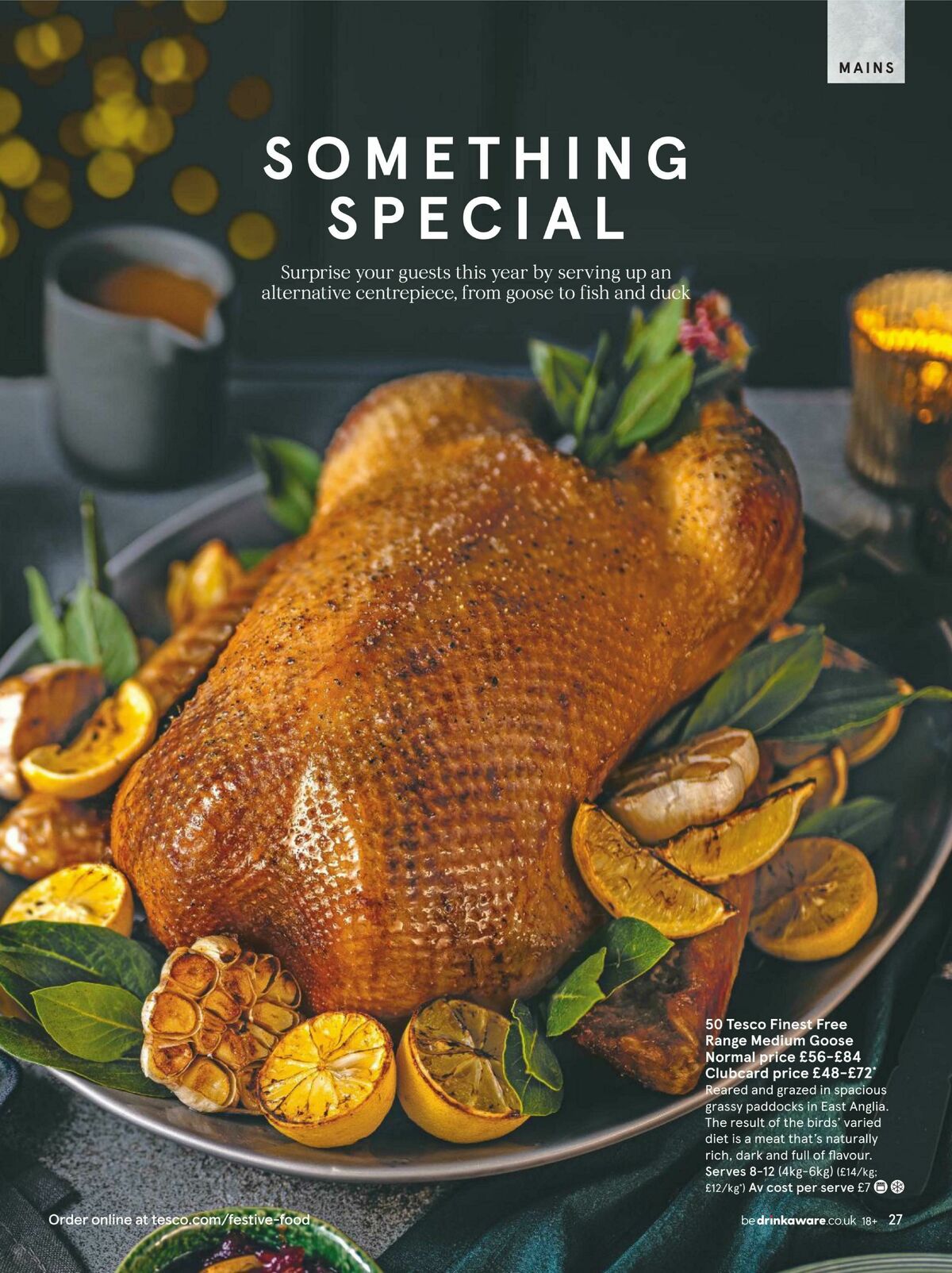 TESCO Festive Food to Order Offers from 5 October