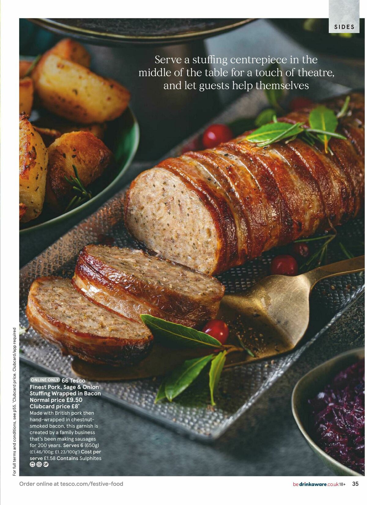 TESCO Festive Food to Order Offers from 5 October