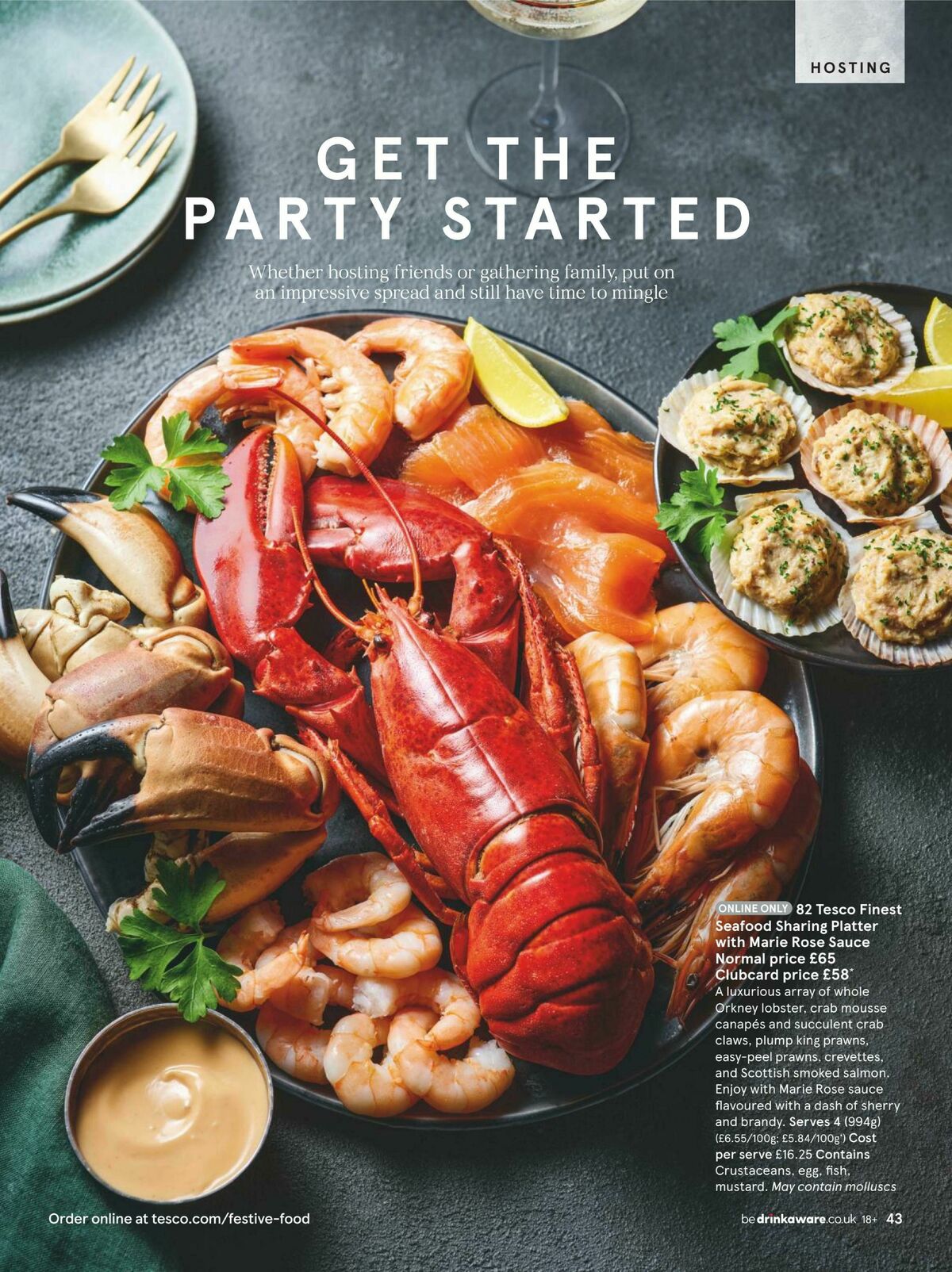 TESCO Festive Food to Order Offers from 5 October