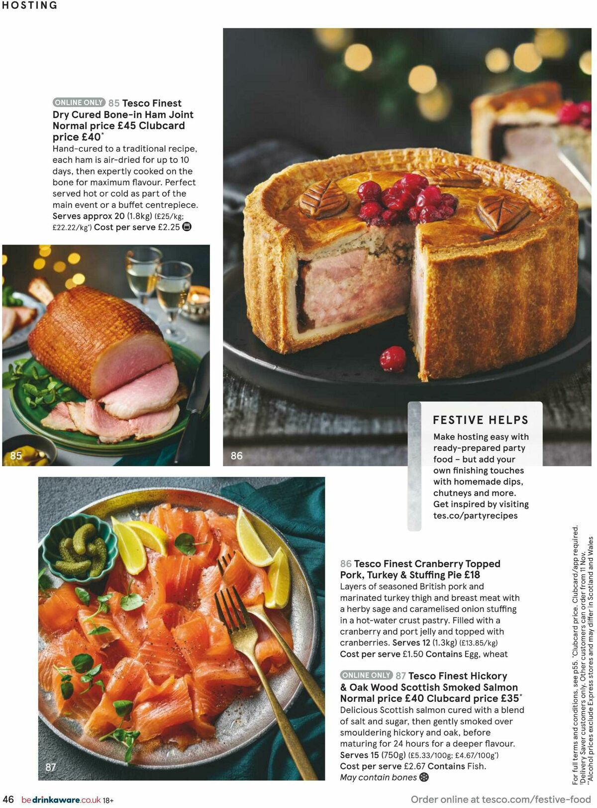 TESCO Festive Food to Order Offers from 5 October