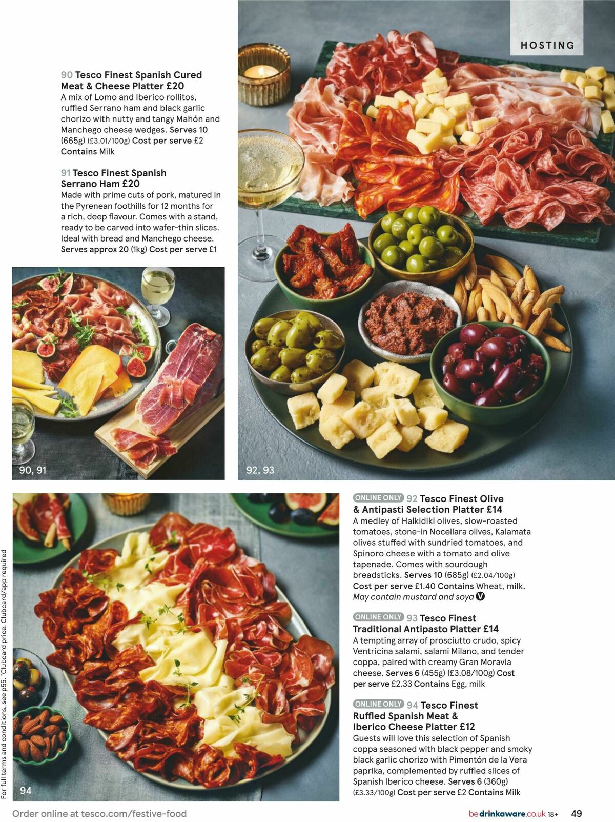 TESCO Festive Food to Order Offers from 5 October