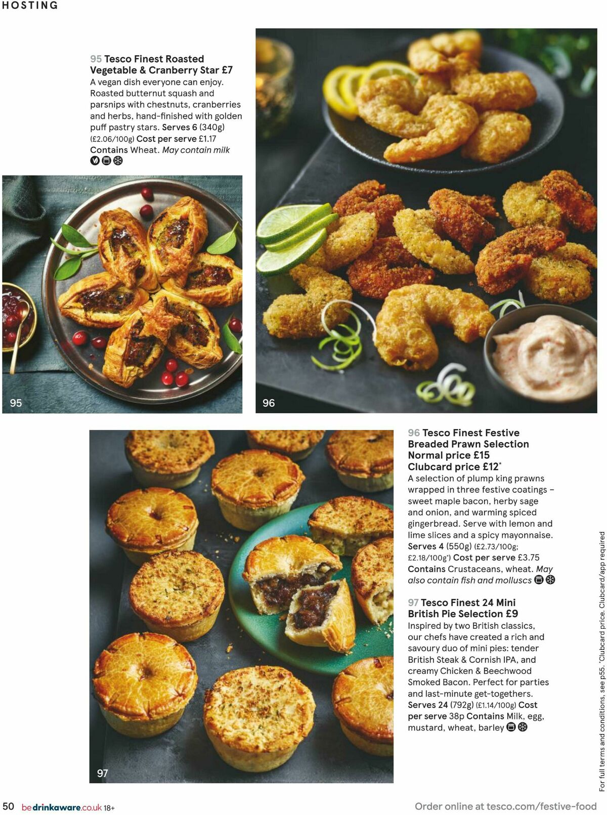 TESCO Festive Food to Order Offers from 5 October