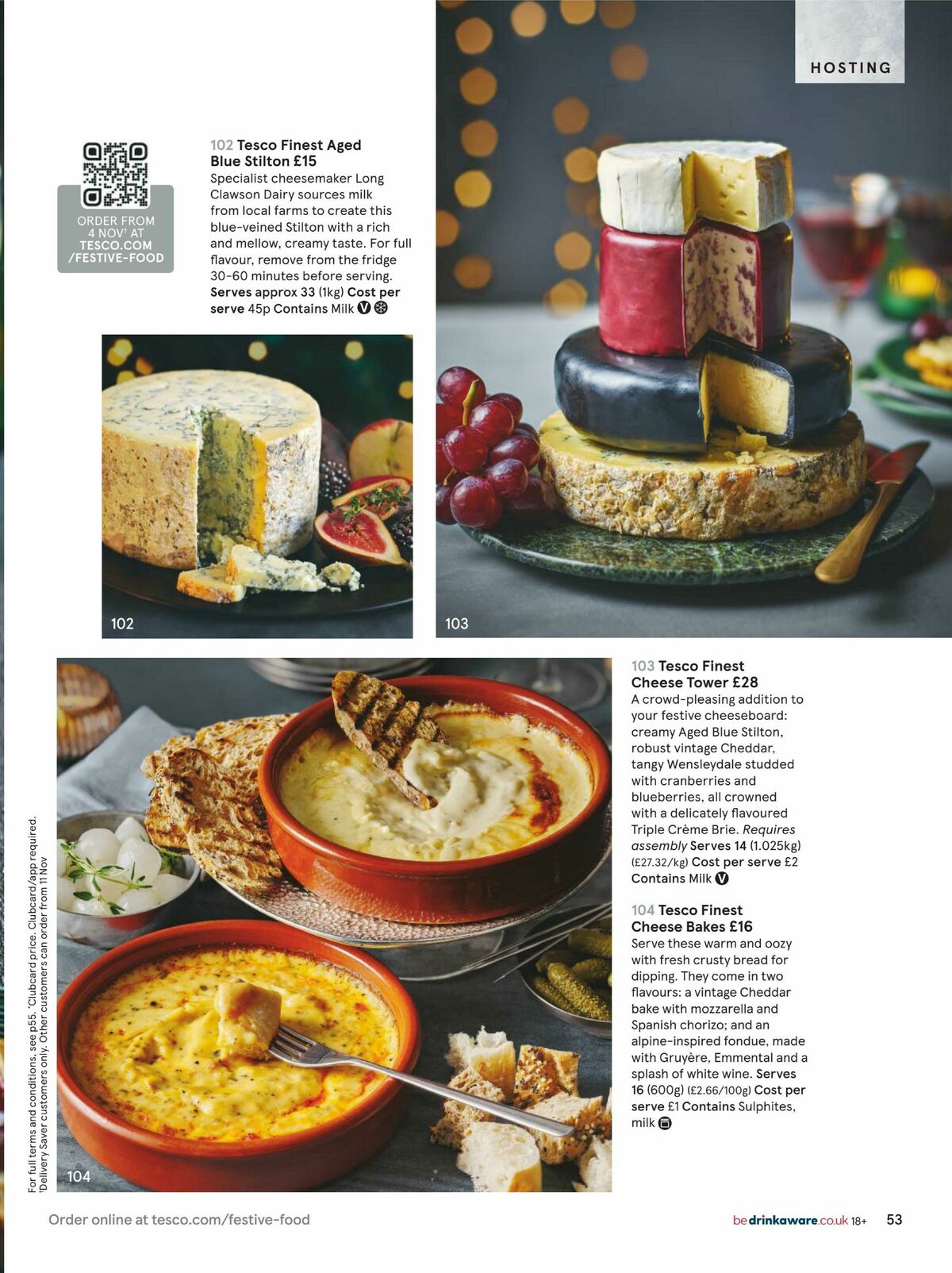 TESCO Festive Food to Order Offers from 5 October