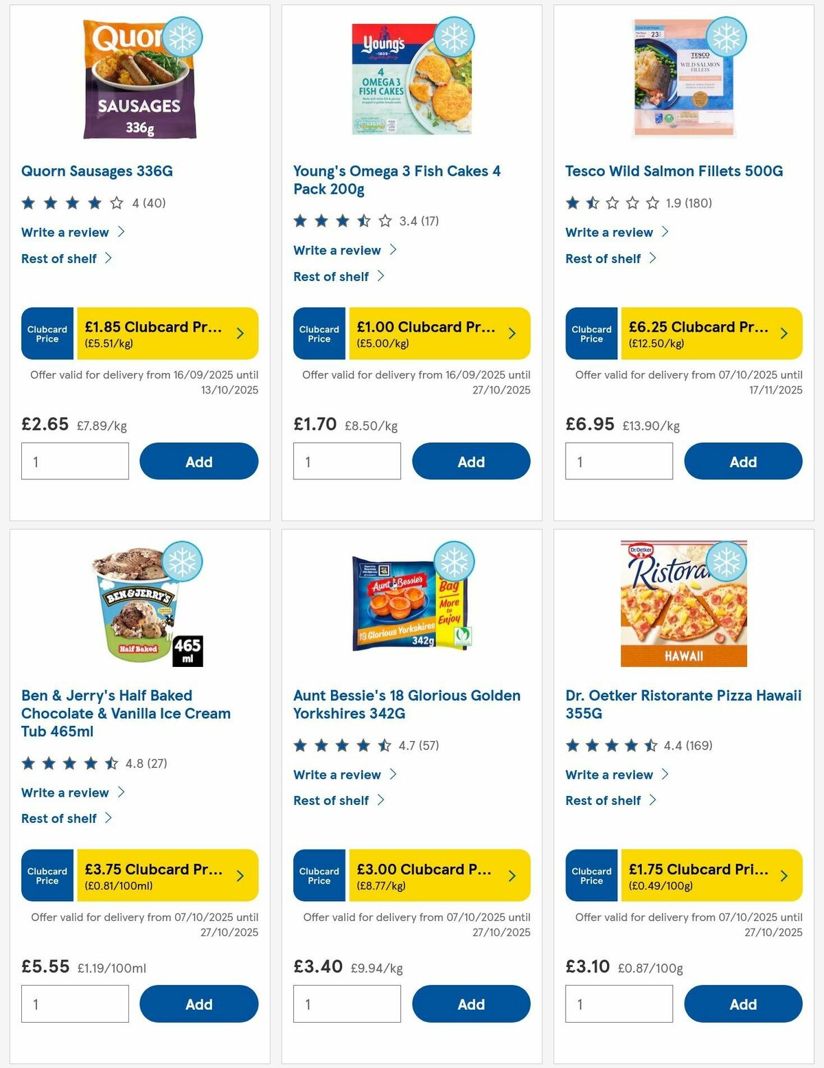 TESCO Offers from 9 October