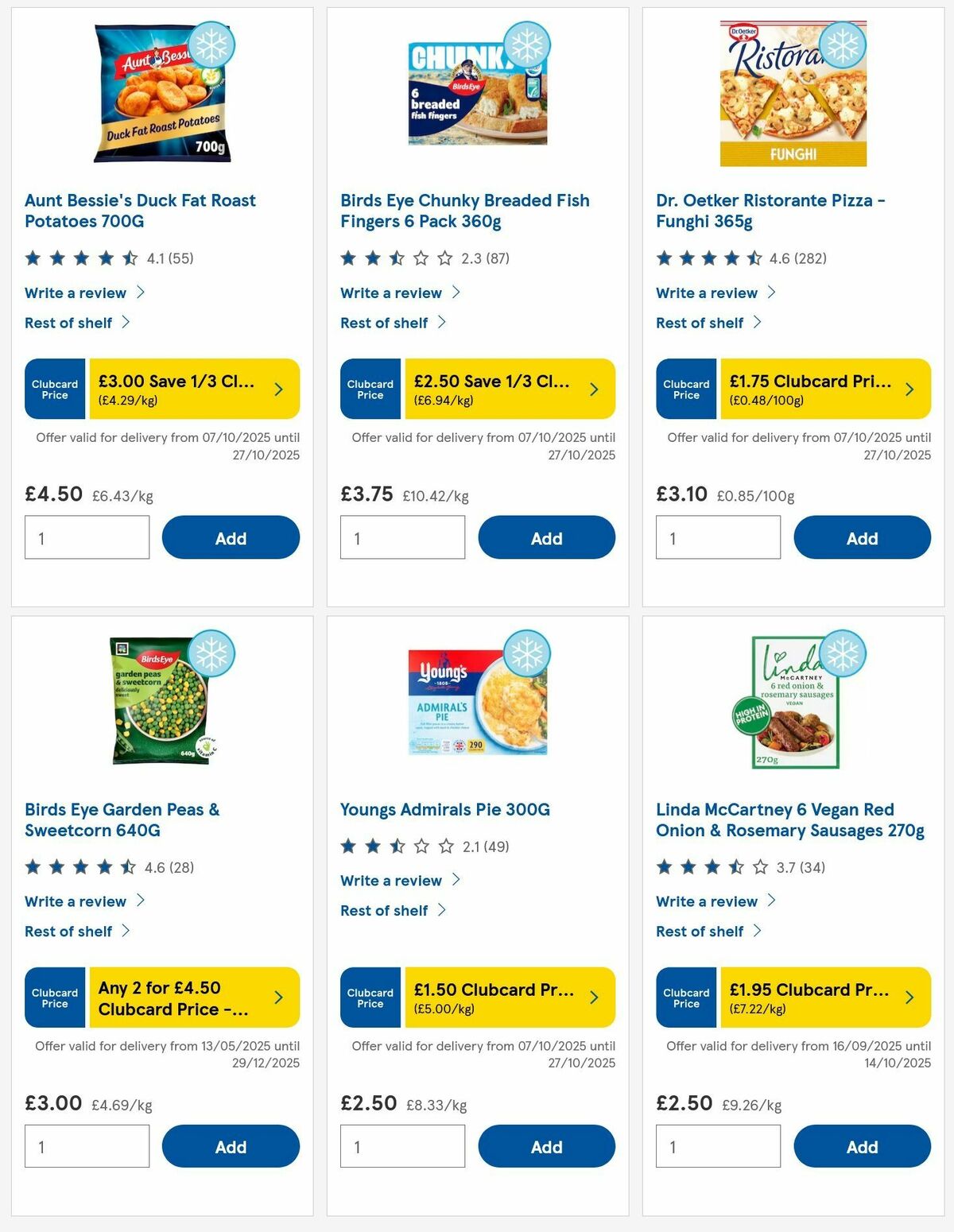 TESCO Offers from 9 October
