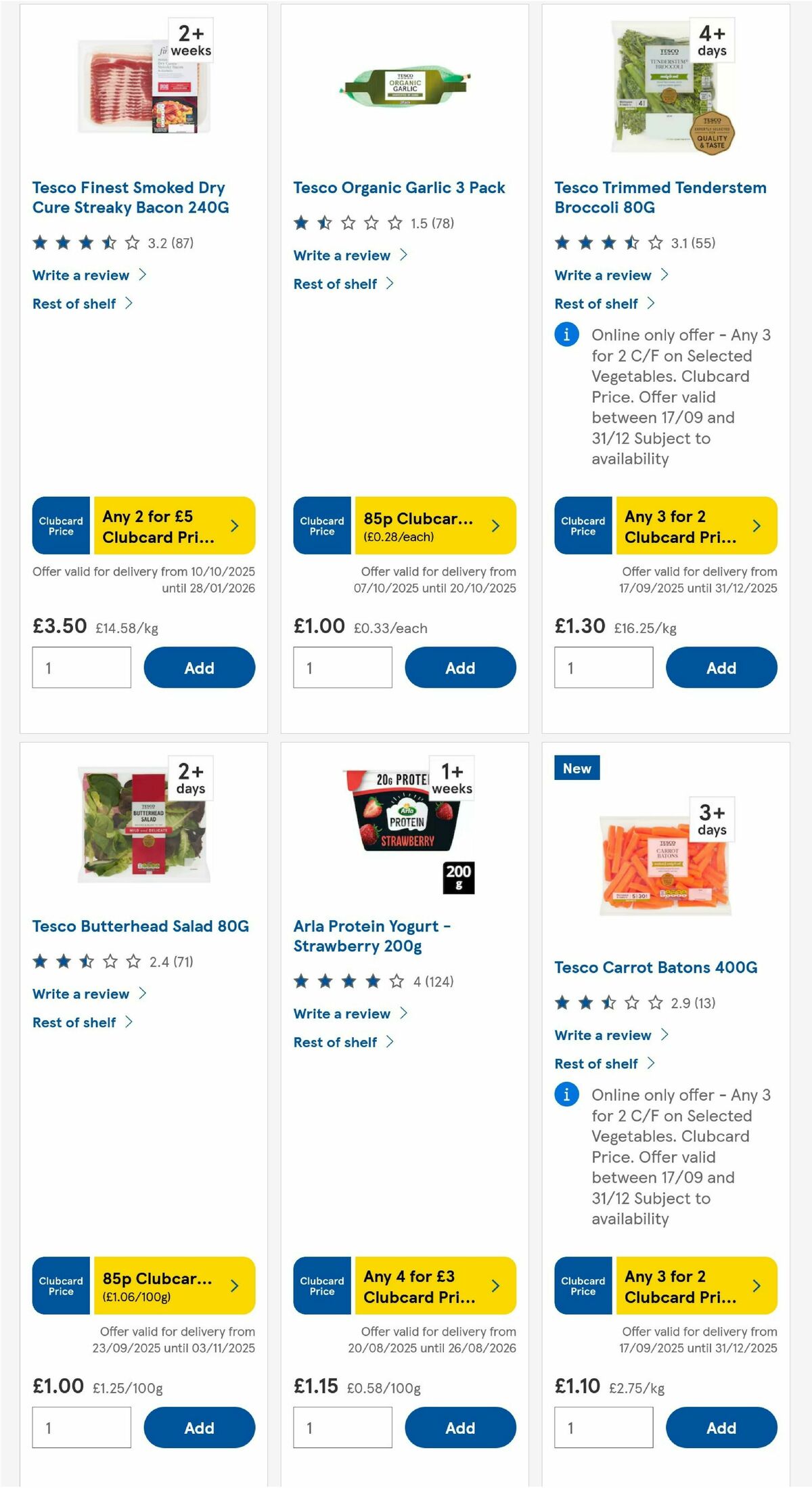 TESCO Offers from 16 October