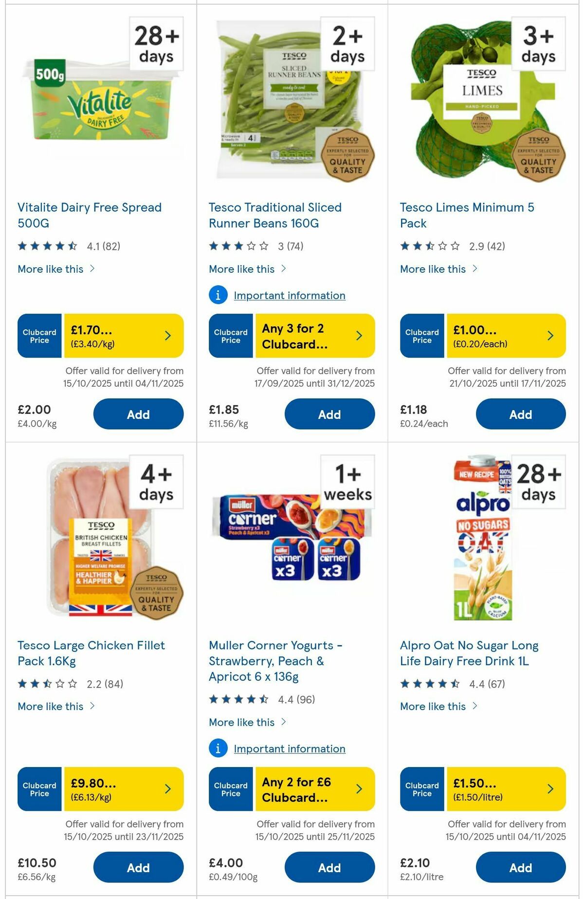 TESCO Offers from 23 October