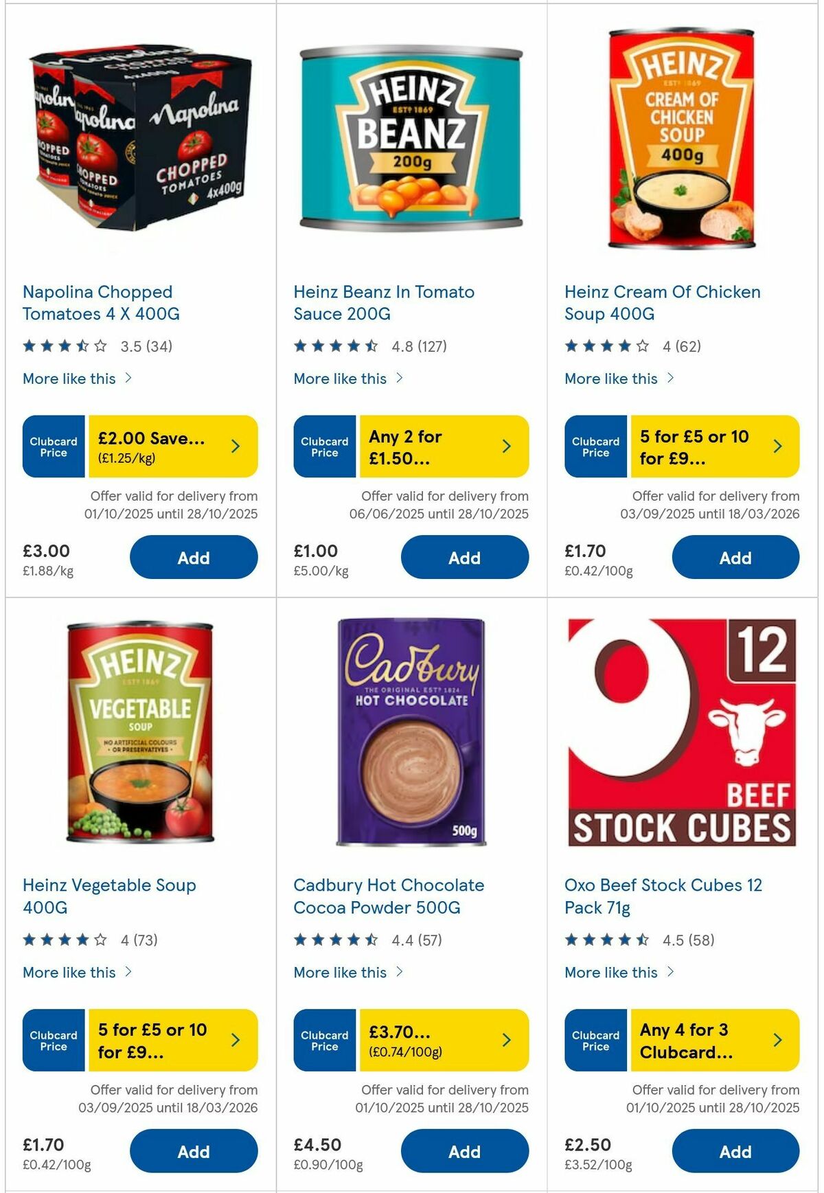 TESCO Offers from 23 October