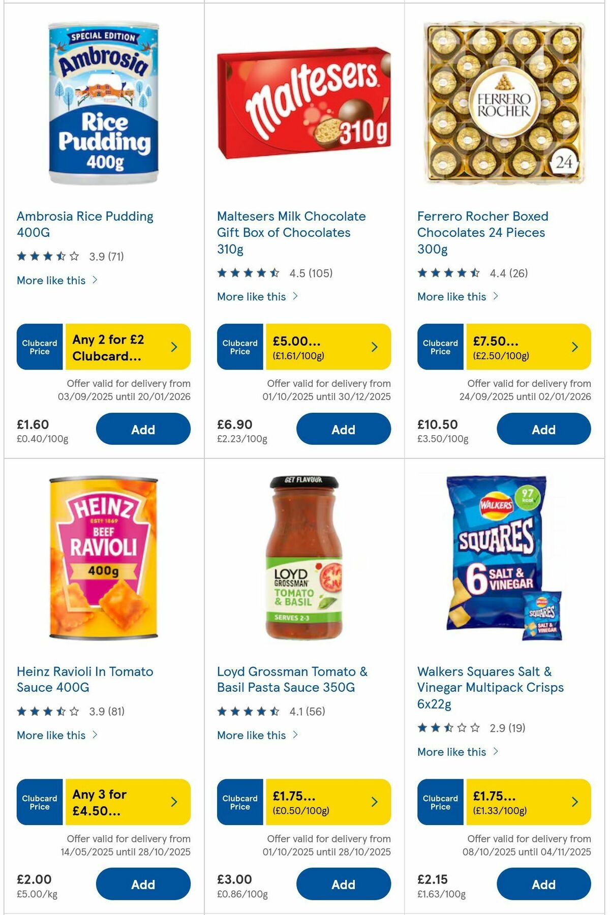 TESCO Offers from 23 October