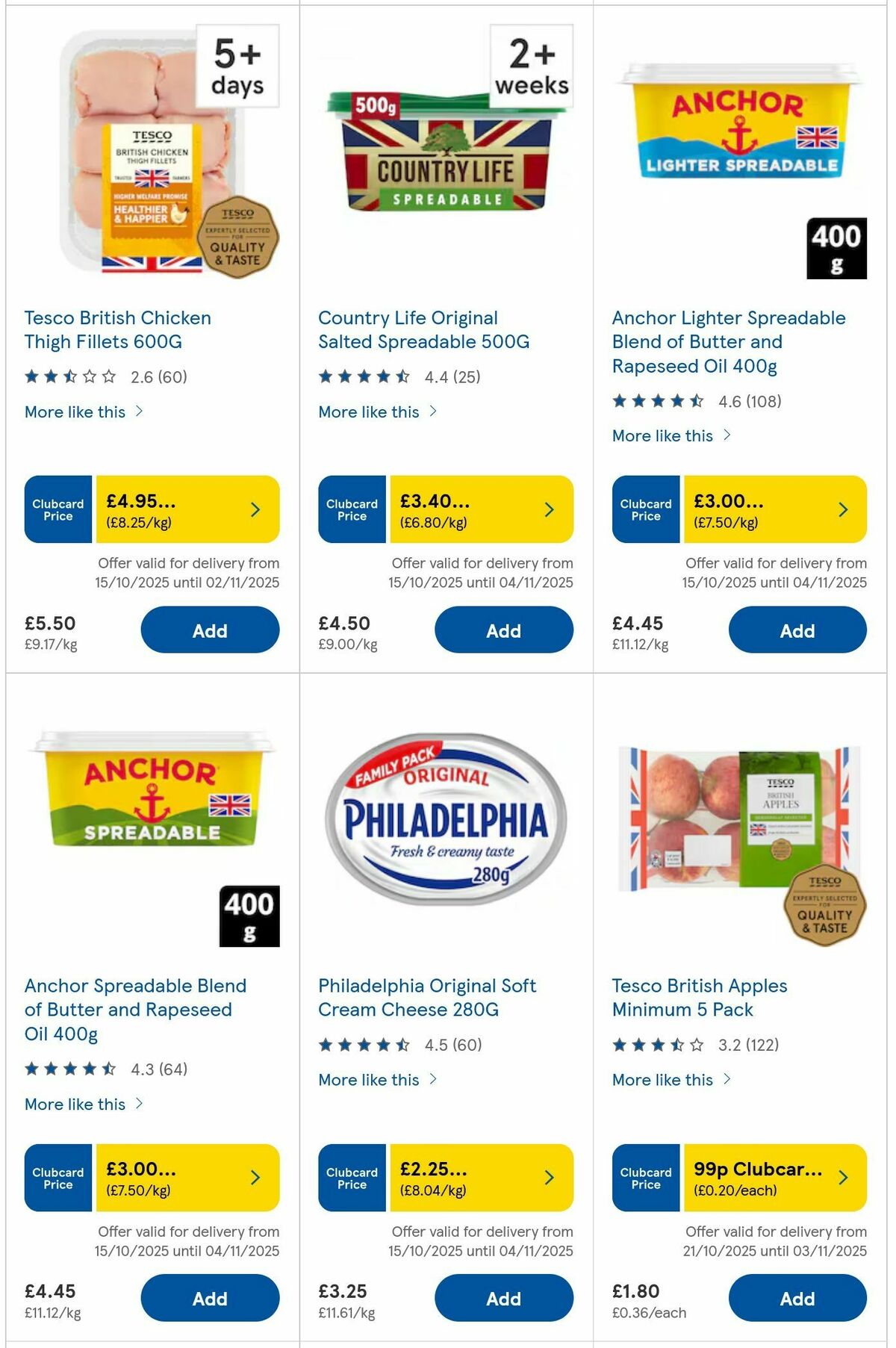 TESCO Offers from 23 October