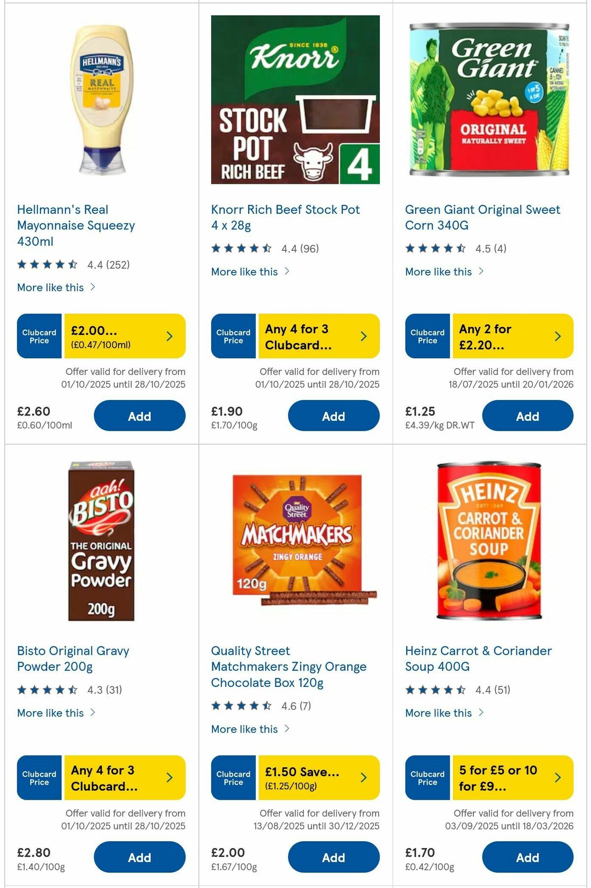 TESCO Offers from 23 October