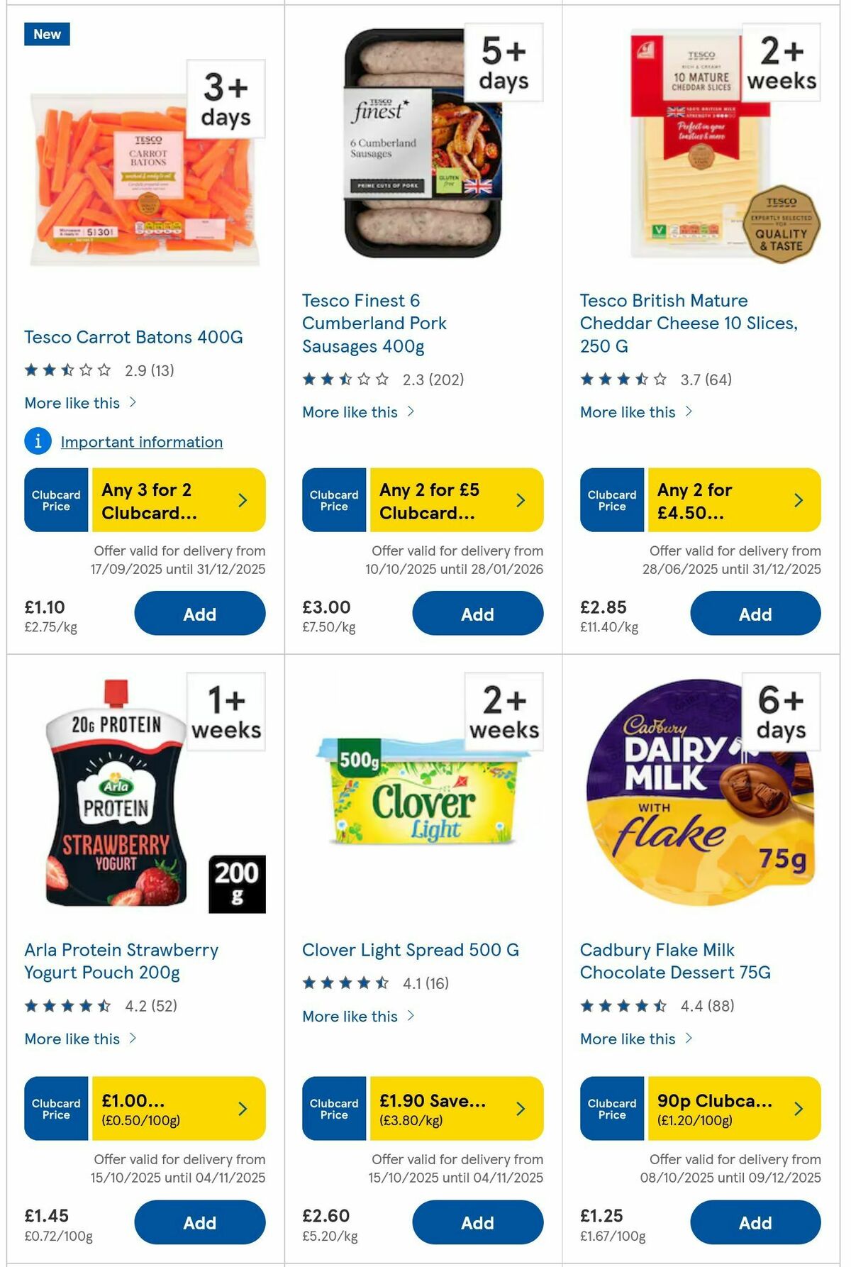 TESCO Offers from 23 October