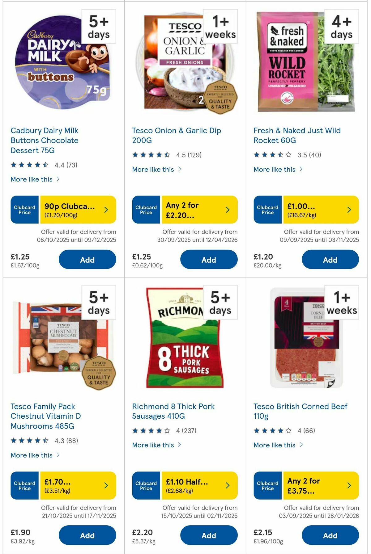 TESCO Offers from 23 October