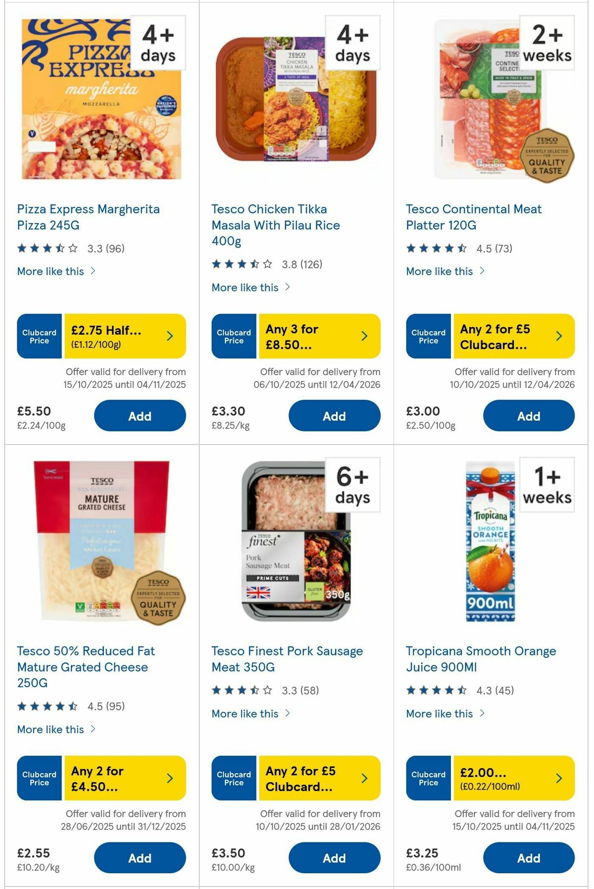 TESCO Offers from 23 October