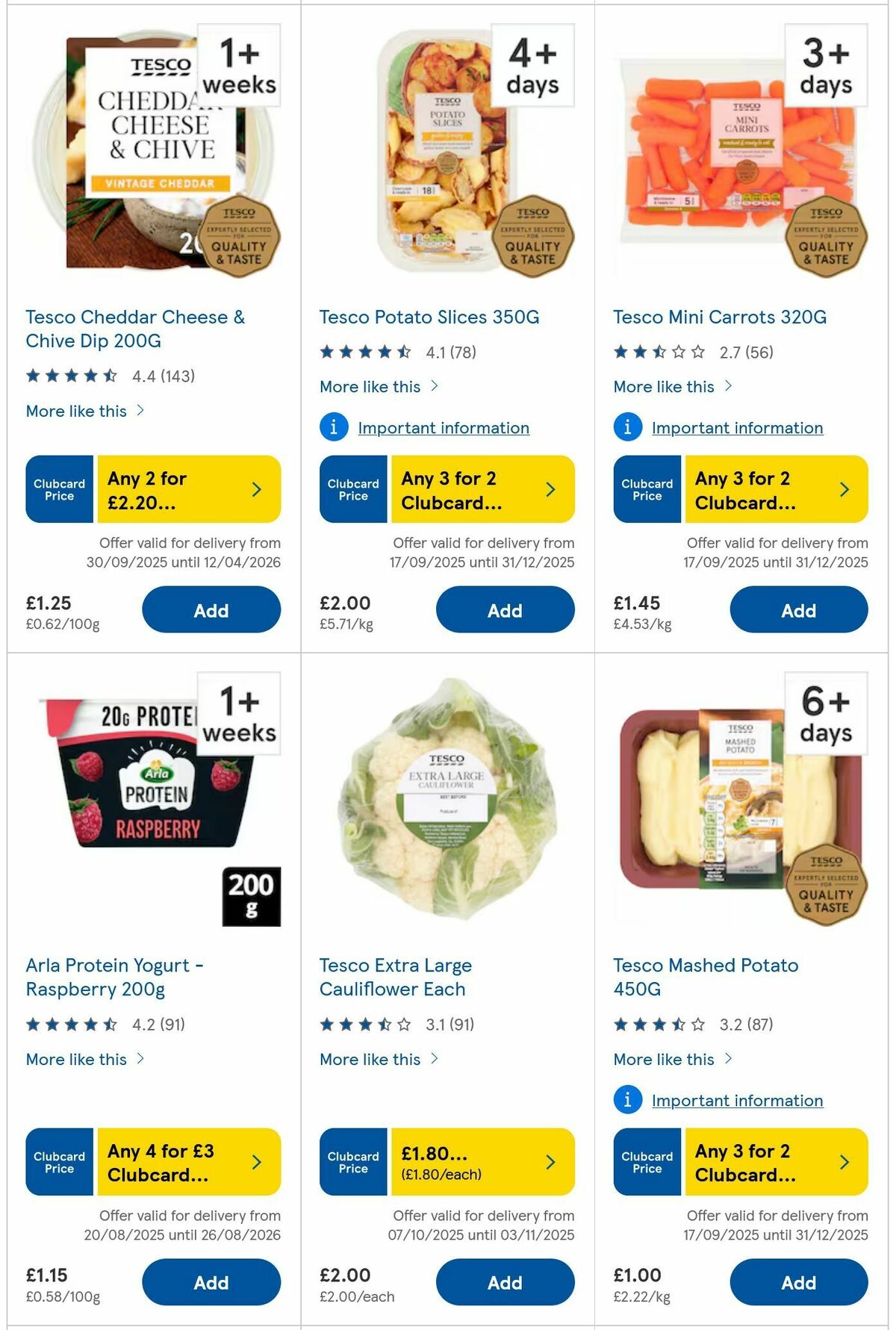 TESCO Offers from 23 October